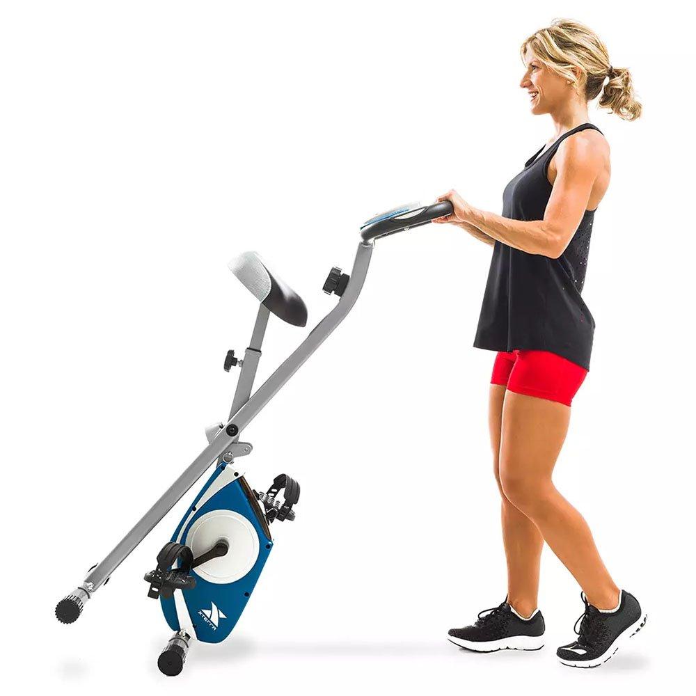 Silver - Xterra Fitness - FB150 Folding Exercise Bike - 7