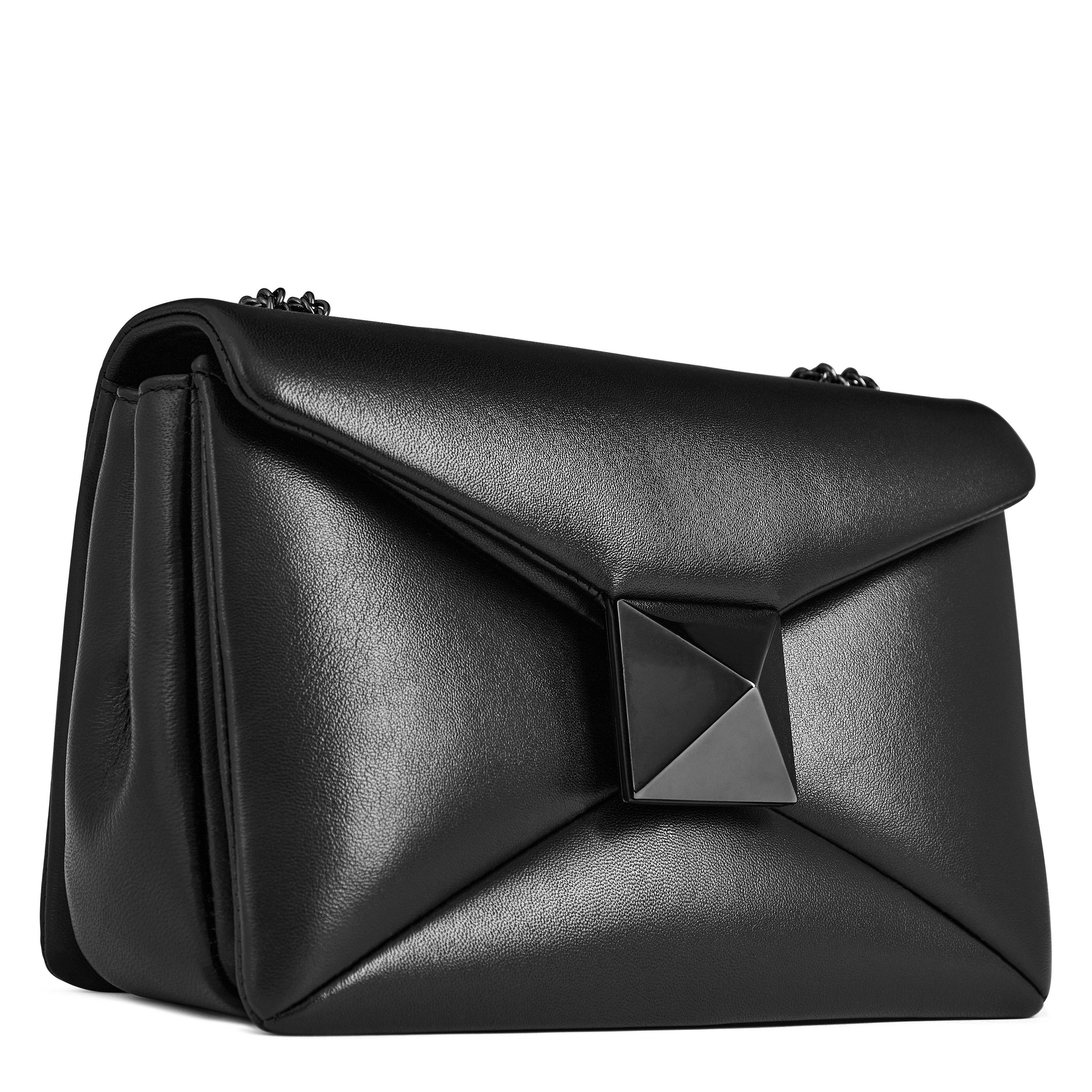 Nero 0NO - Valentino Garavani - Stud Shoulder Bag - 4