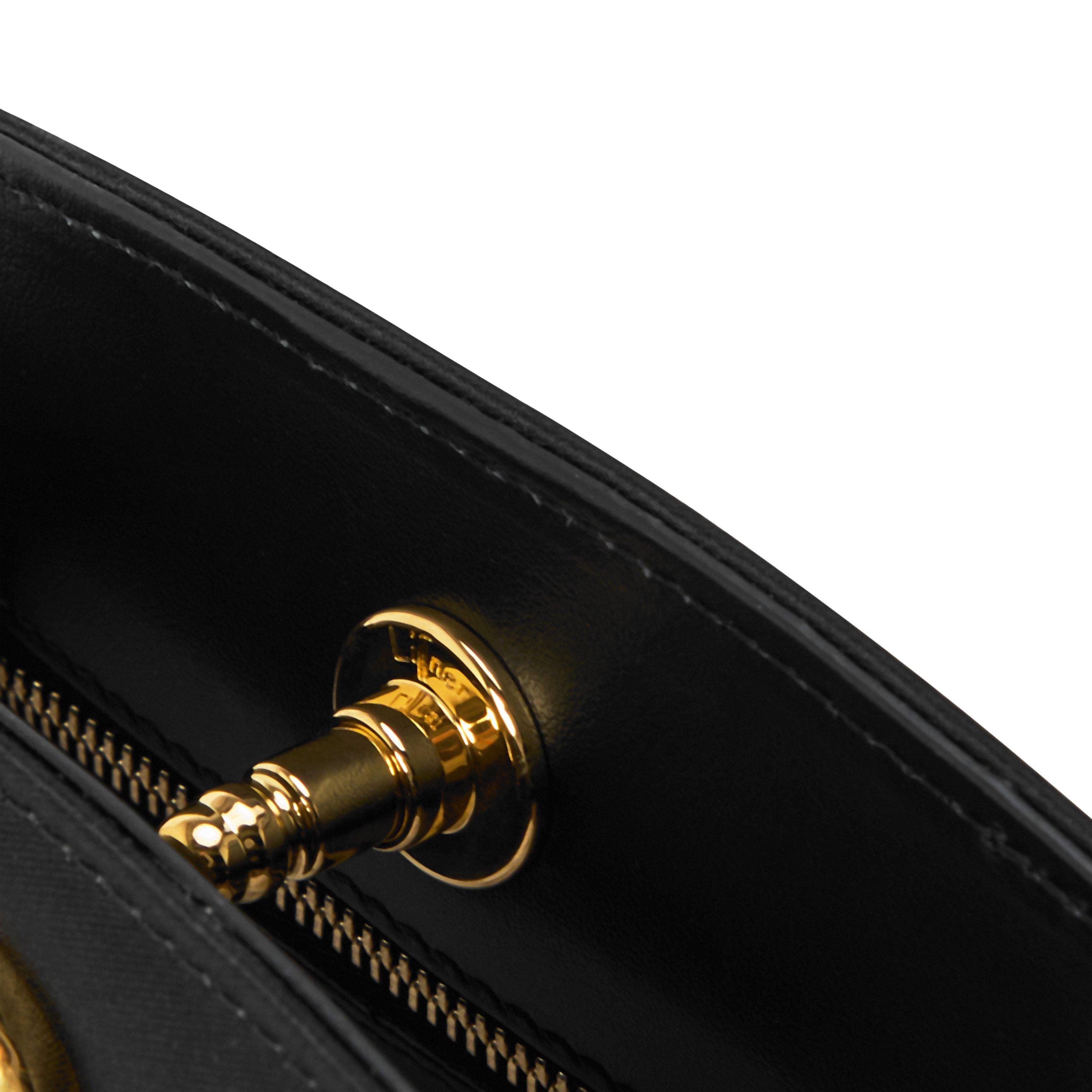 BLACK GOLD - Liffner - Women's Pushlock Satin Clutch Bag - 4