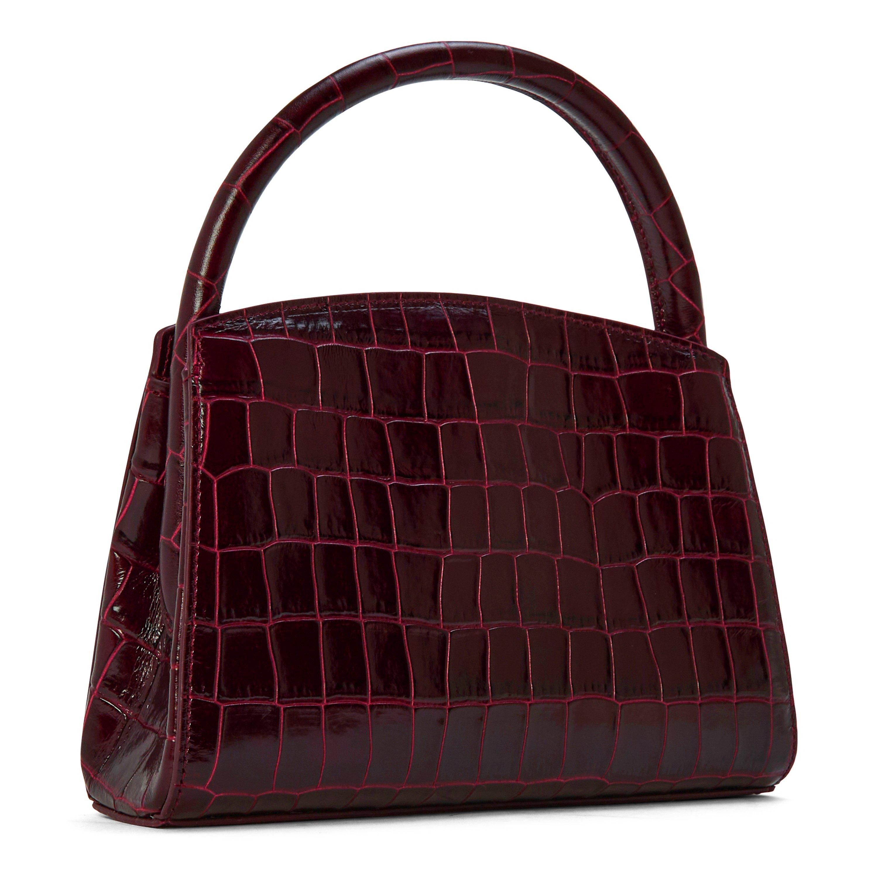 BURGUNDY - Liffner - PUSHLOCK CROC LADY BAG MI - 2