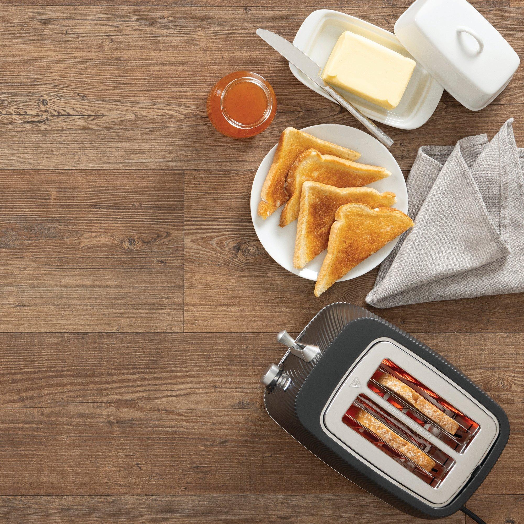 Black - Daewoo Electricals - CASCADE 2 SLICE TOASTER BLACK - 6