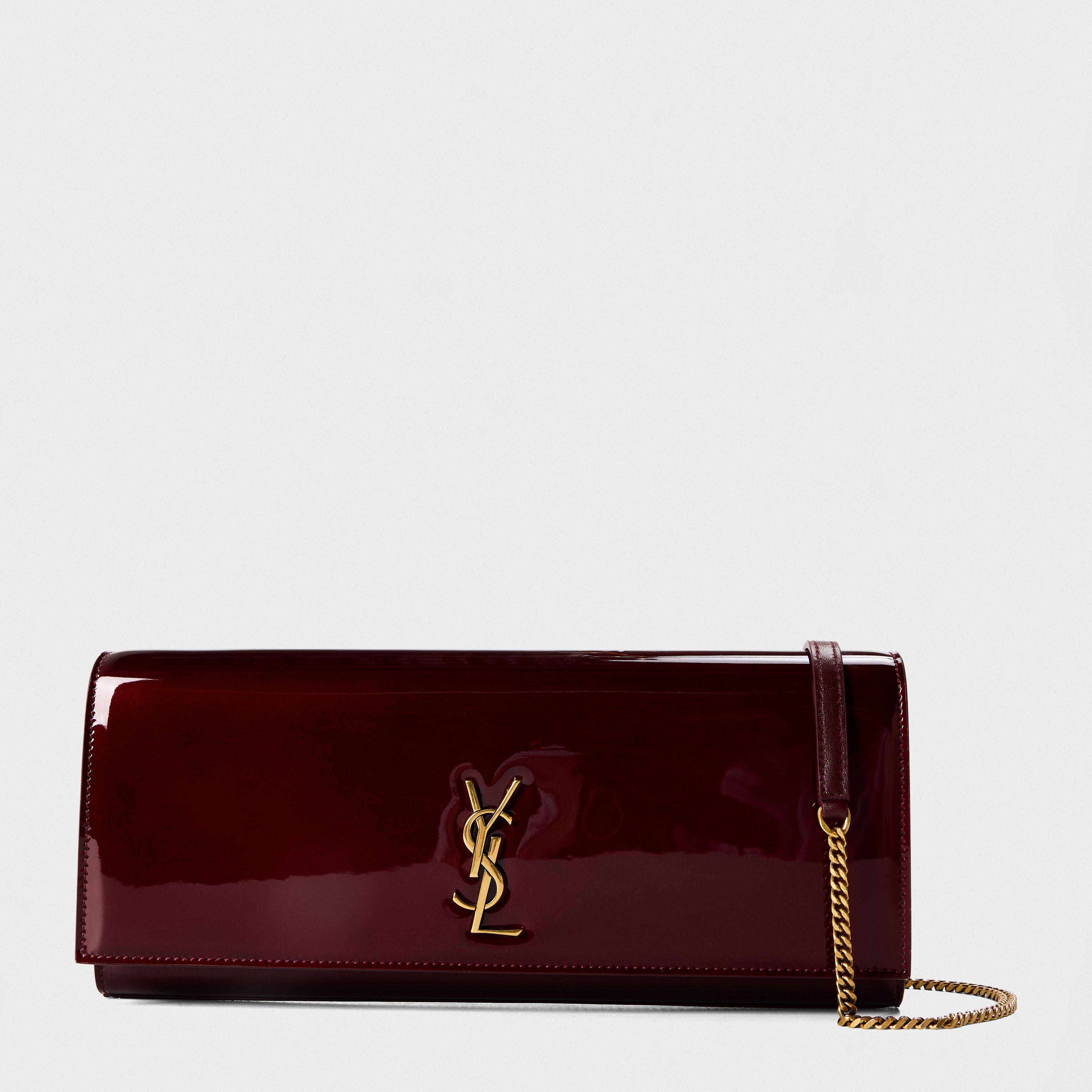 Saint Laurent Women's Glos Kate Baguette Bag - Gloss Burgundy
