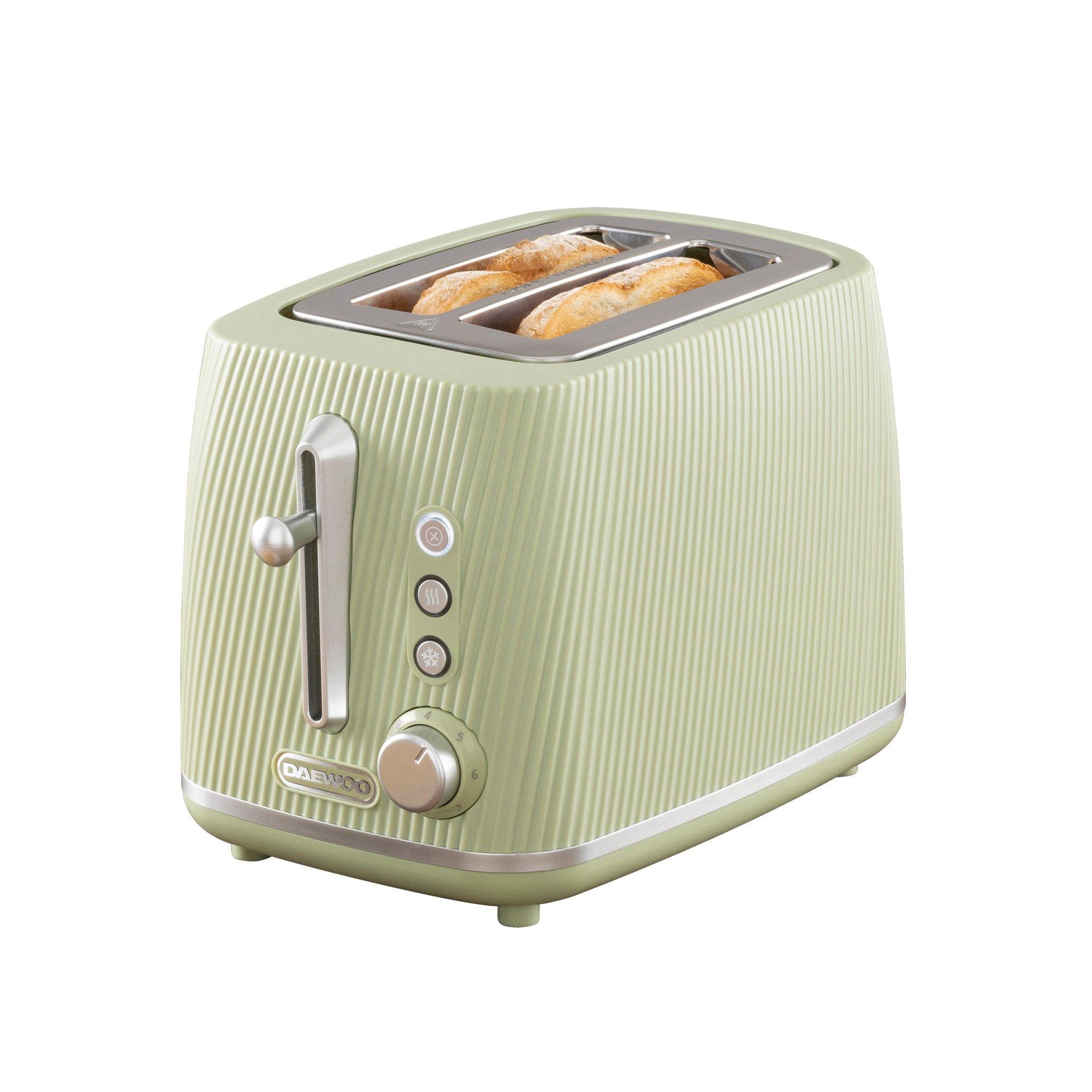 Sage - Daewoo Electricals - CASCADE 2 SLICE TOASTER SAGE - 1