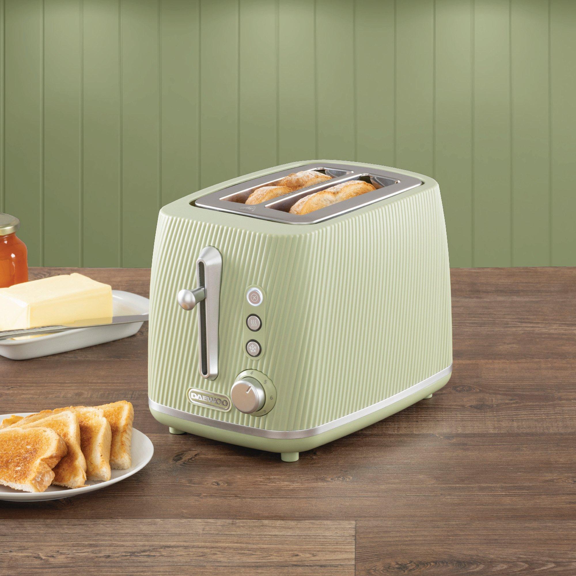 Sage - Daewoo Electricals - CASCADE 2 SLICE TOASTER SAGE - 3