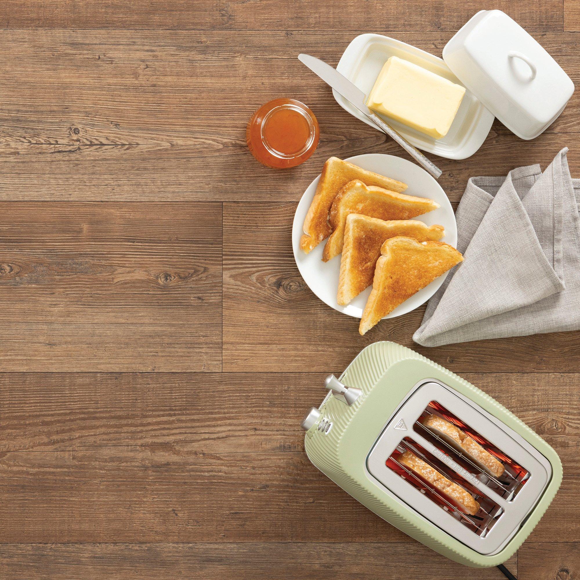 Sage - Daewoo Electricals - CASCADE 2 SLICE TOASTER SAGE - 6