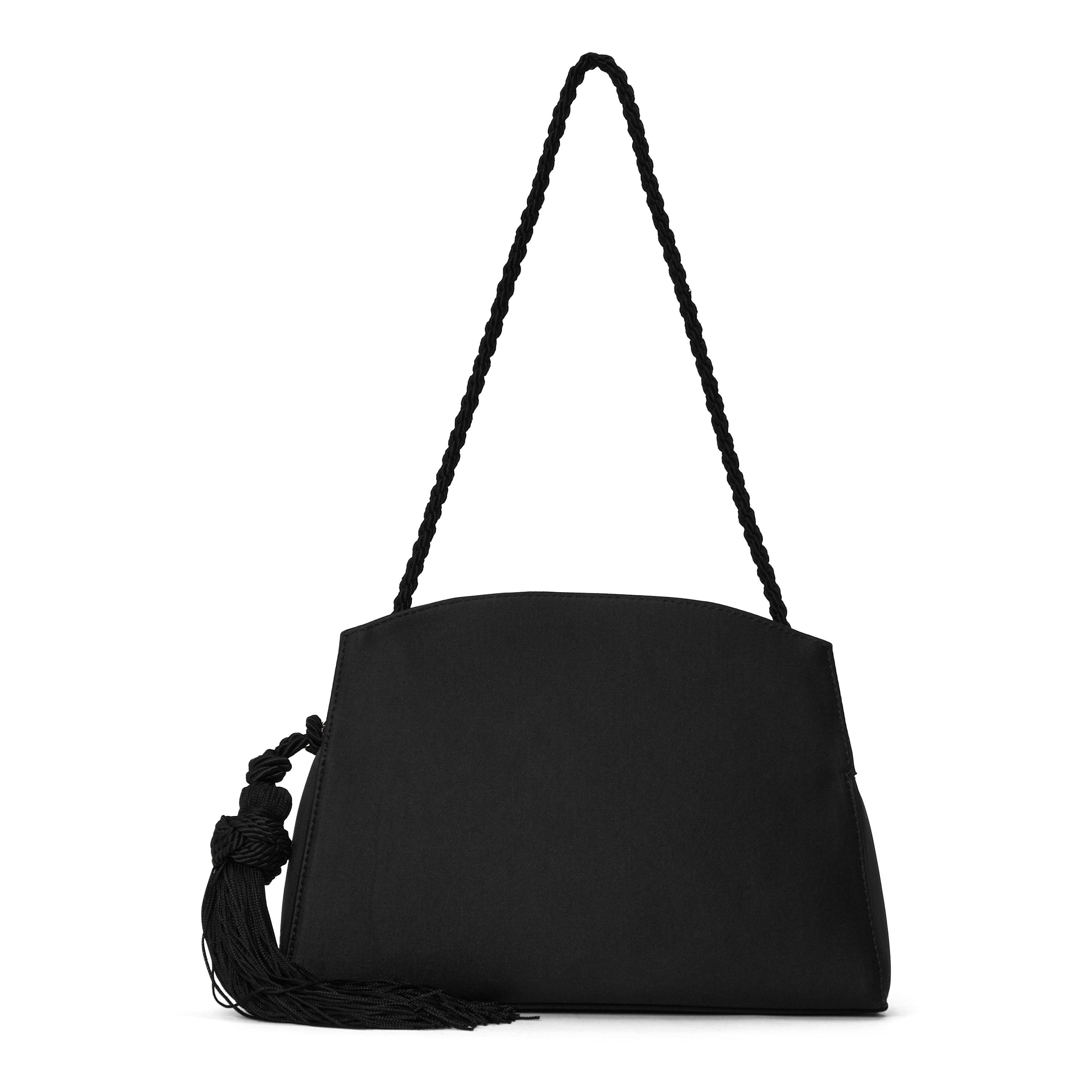 Liffner Women's Tassel Satin Clutch Bag