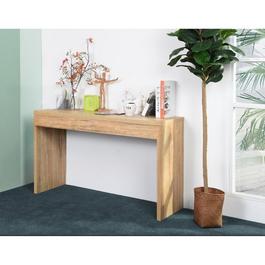 FurnitureR Console Table Narrow Hallway Desk with Wood Effect Finish