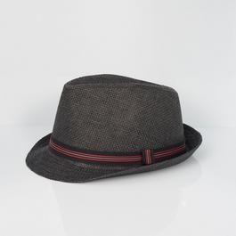 Brave Soul Trilby Hat with Contrast Tape Detail