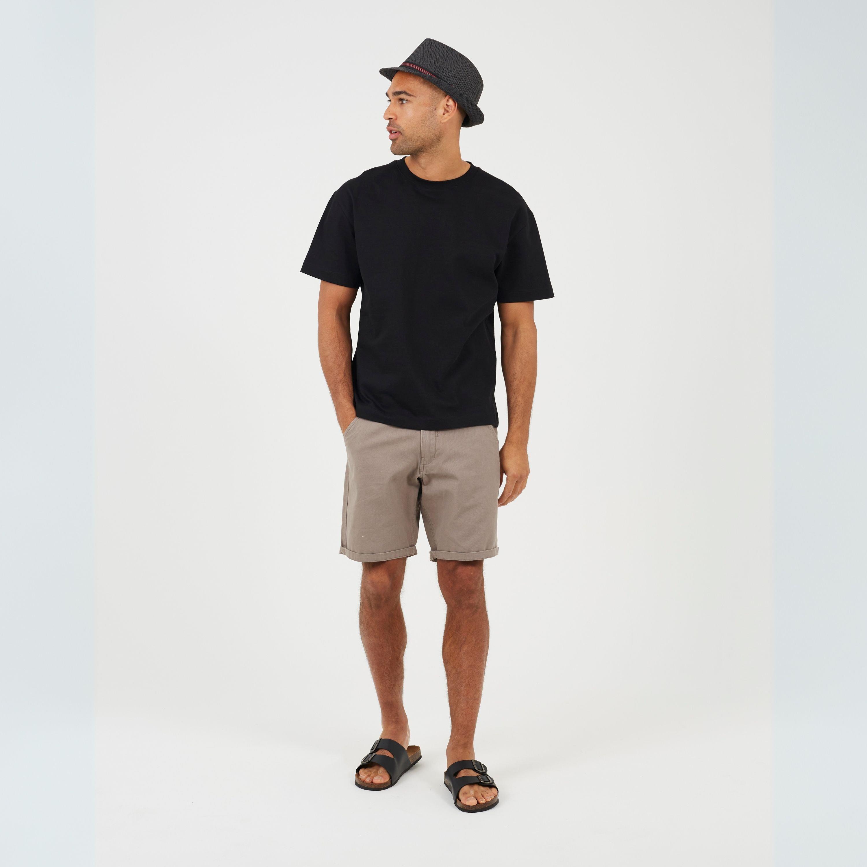 Black - Brave Soul - Trilby Hat with Contrast Tape Detail - 5