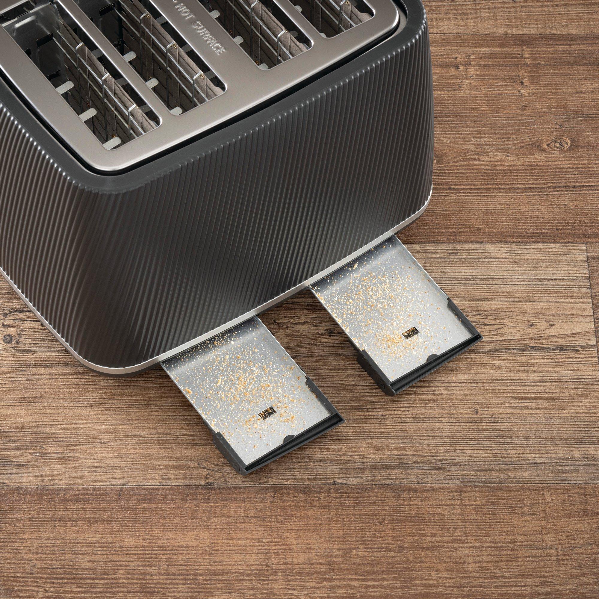 Black - Daewoo Electricals - CASCADE 4 SLICE TOASTER BLACK - 5