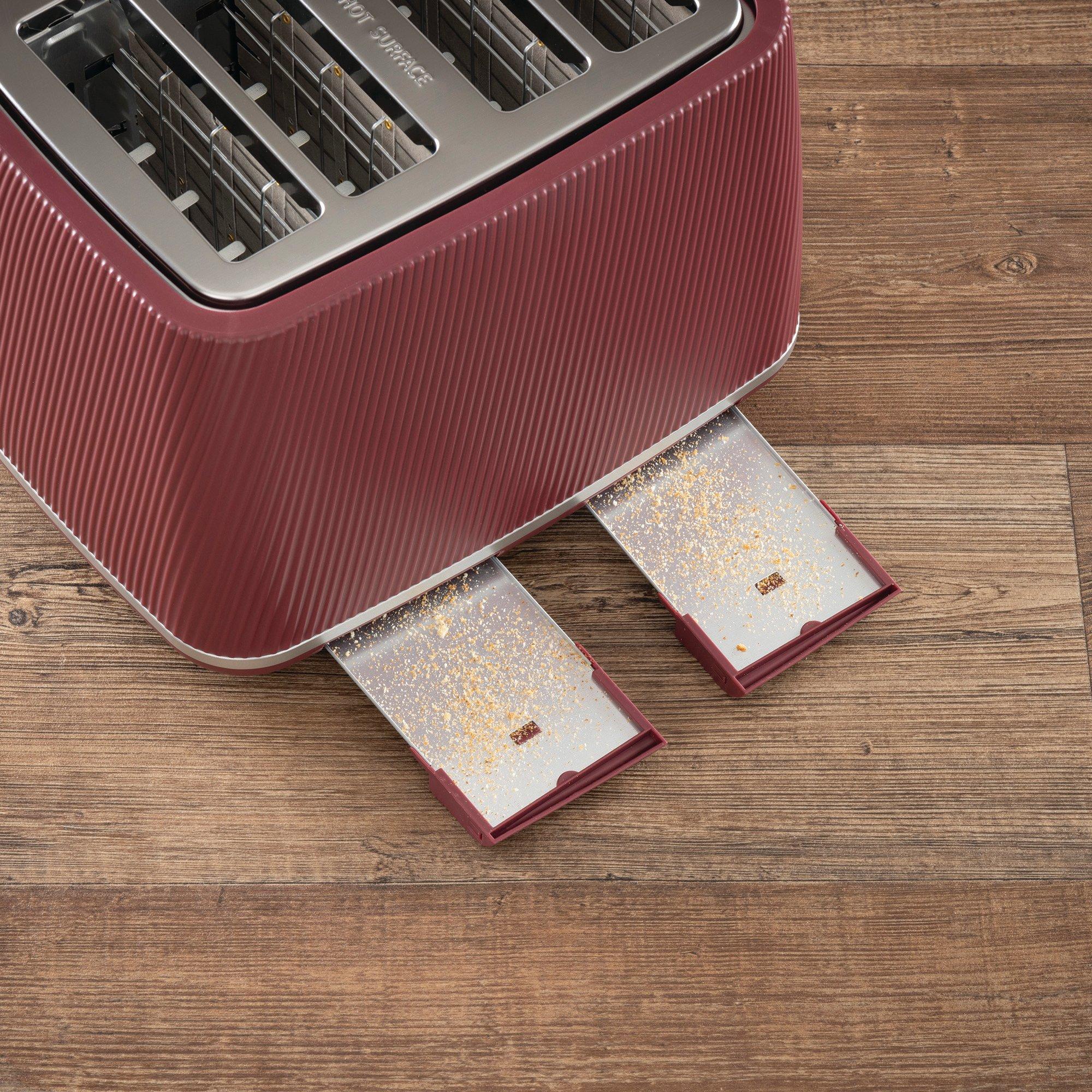 Ruby - Daewoo Electricals - CASCADE 4 SLICE TOASTER RUBY - 5