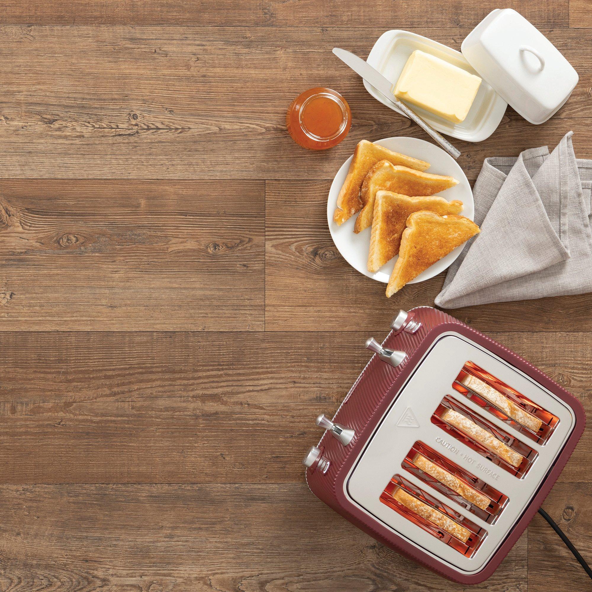 Ruby - Daewoo Electricals - CASCADE 4 SLICE TOASTER RUBY - 6