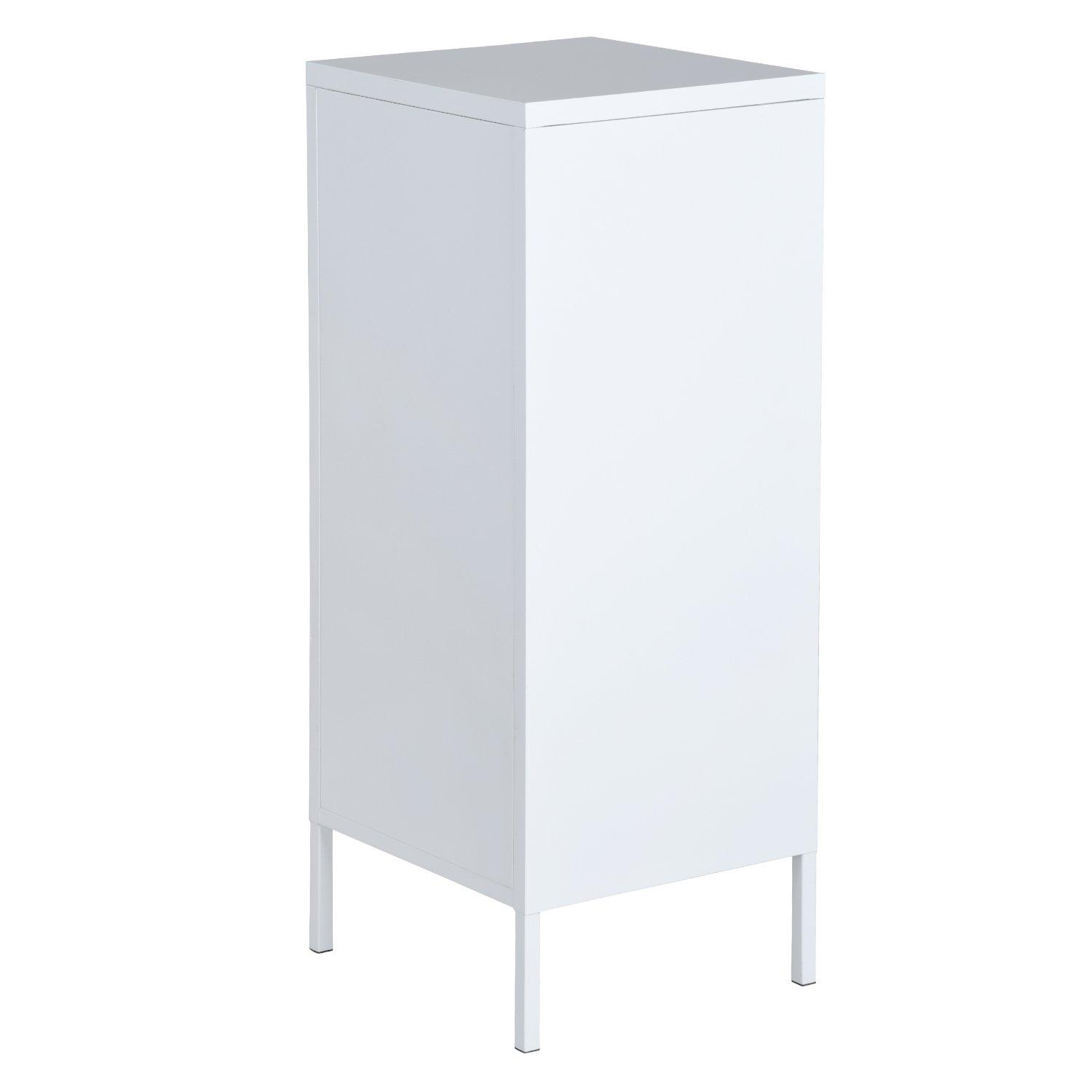 Wit - FurnitureR - Metal Storage Cabinet with Drawer and Door Tall Utility Organizer - 7