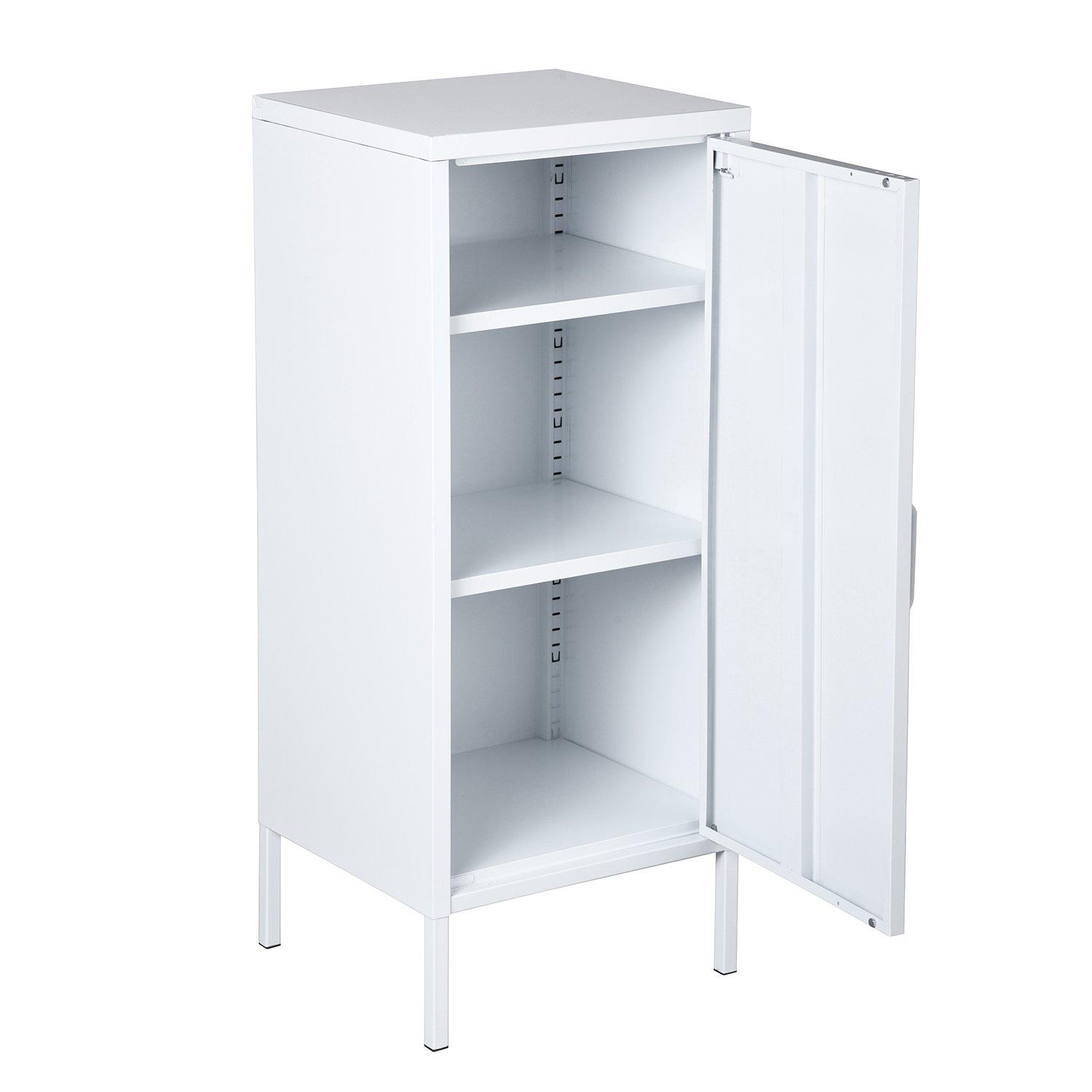 Wit - FurnitureR - Metal Storage Cabinet with 3 Fixed Shelves - 7
