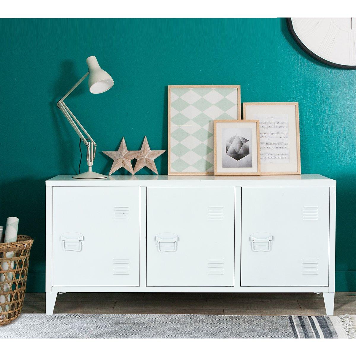 Sideboard Cabinet with 3 Doors and Internal Shelves 120 x 40 x 58 cm