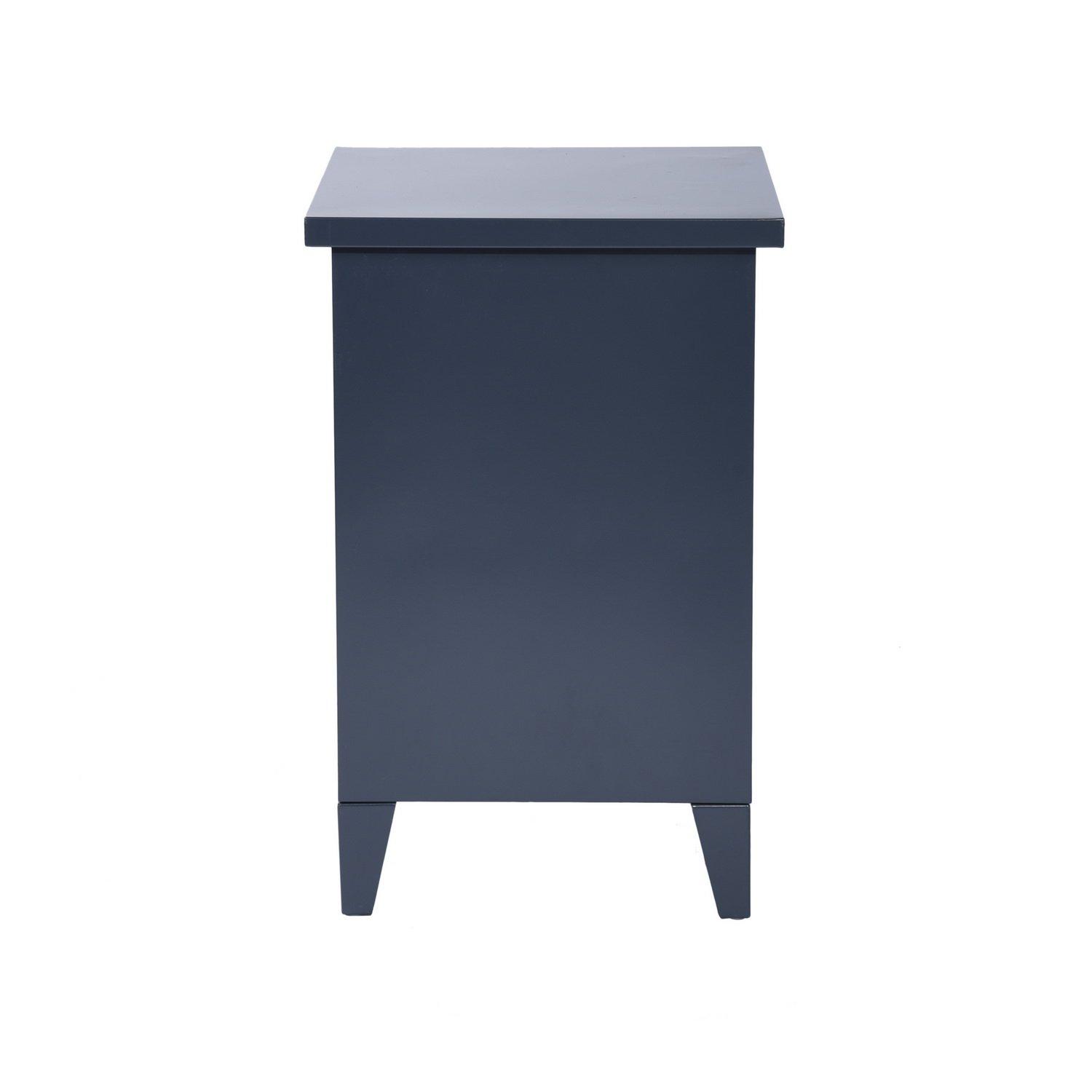 Blue - FurnitureR - Bedside Cabinet with Door and Shelf 44 x 39 x 60.5 cm - 6