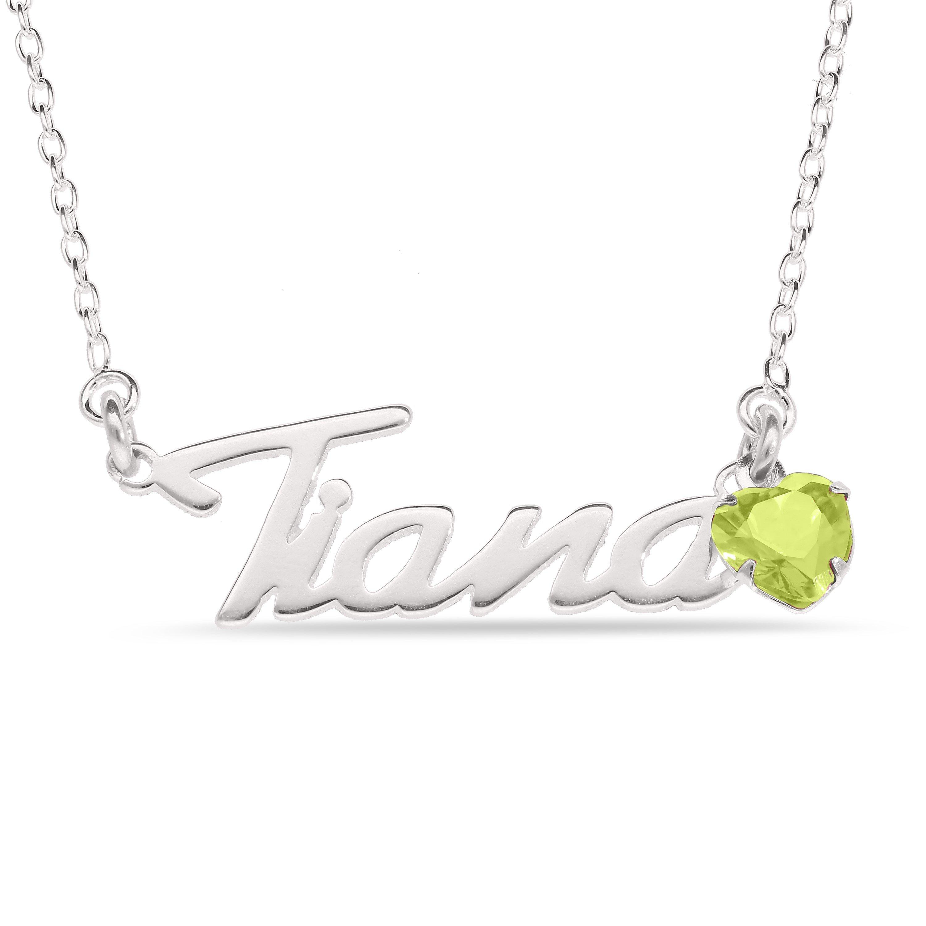 Silver - Be You - Sterling Silver August CZ Birthstone Pendant
