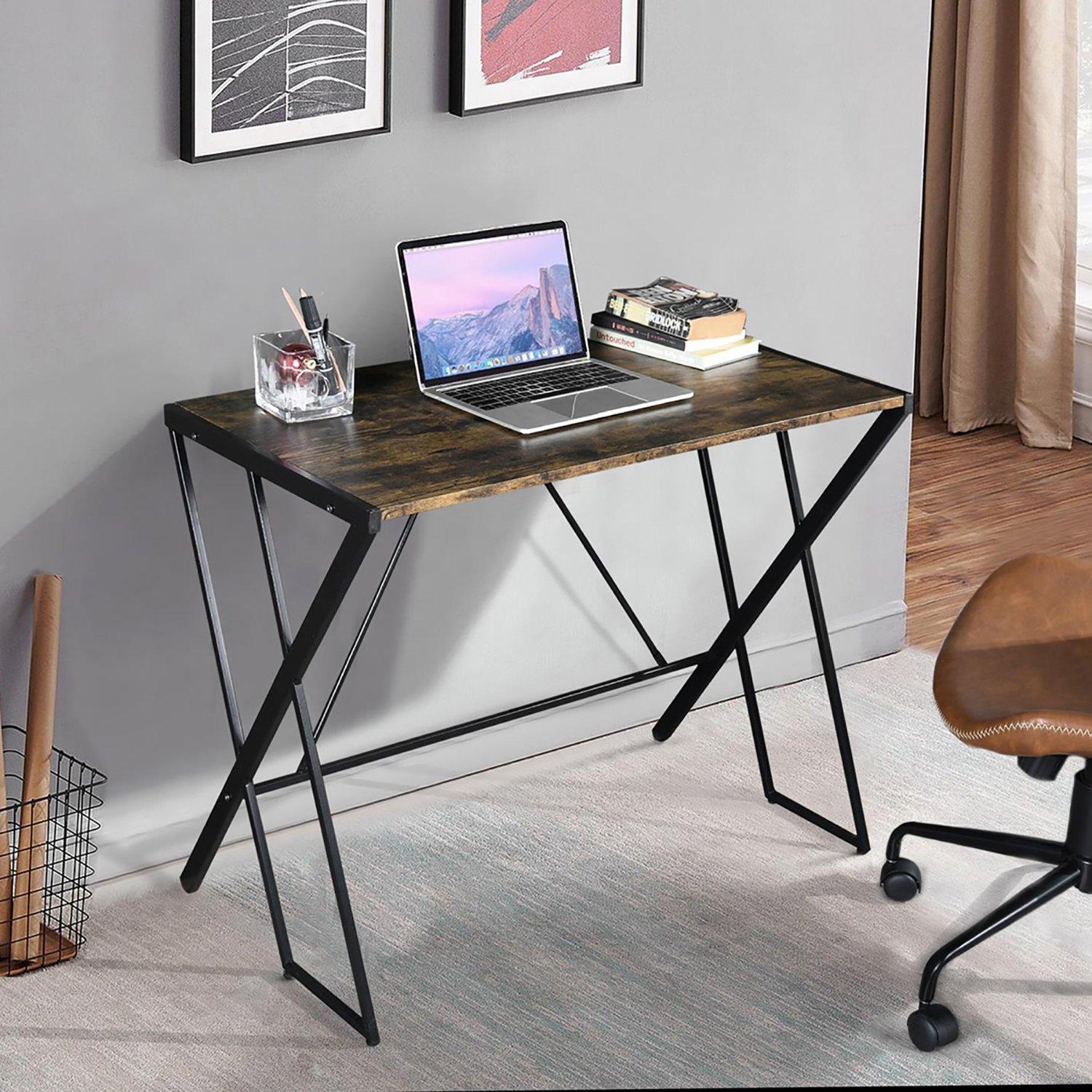 Vintage Brown - FurnitureR - Writing Desk Vintage Computer Table - 1