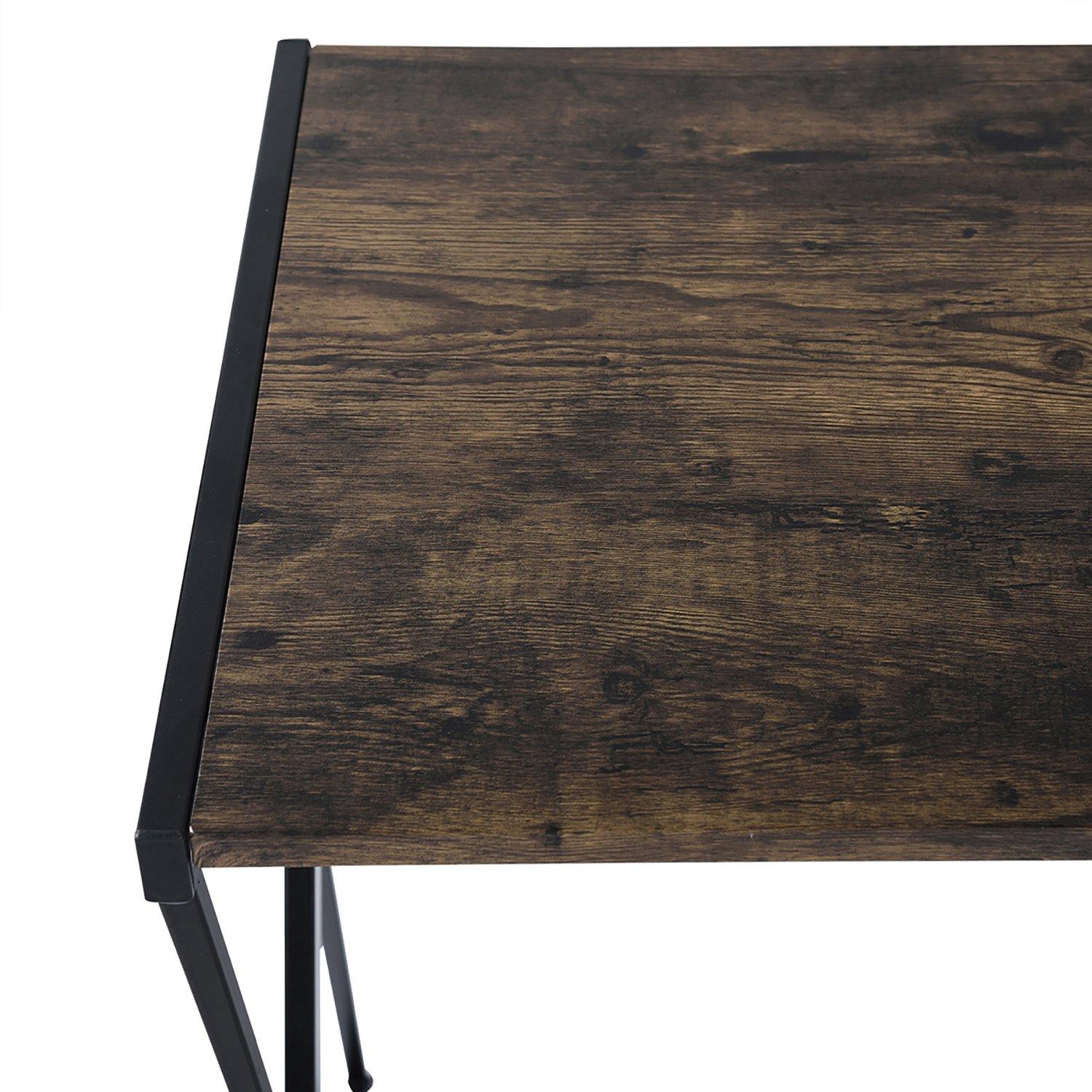 Vintage Brown - FurnitureR - Writing Desk Vintage Computer Table - 8