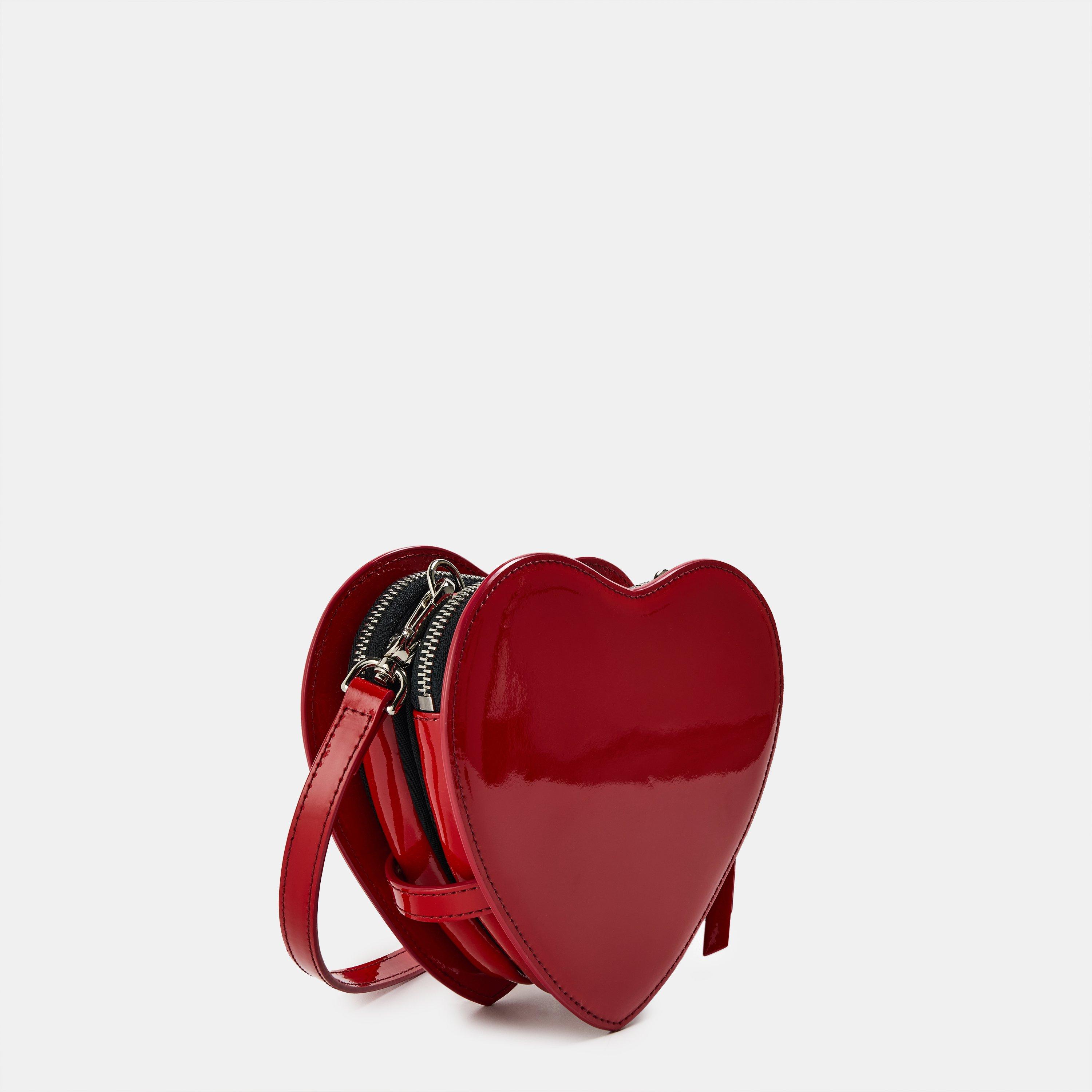 Vivienne Westwood ハートケース エナメル レッド Vivienne Westwood Accessories Women's Viv Louise Heart Crossbody