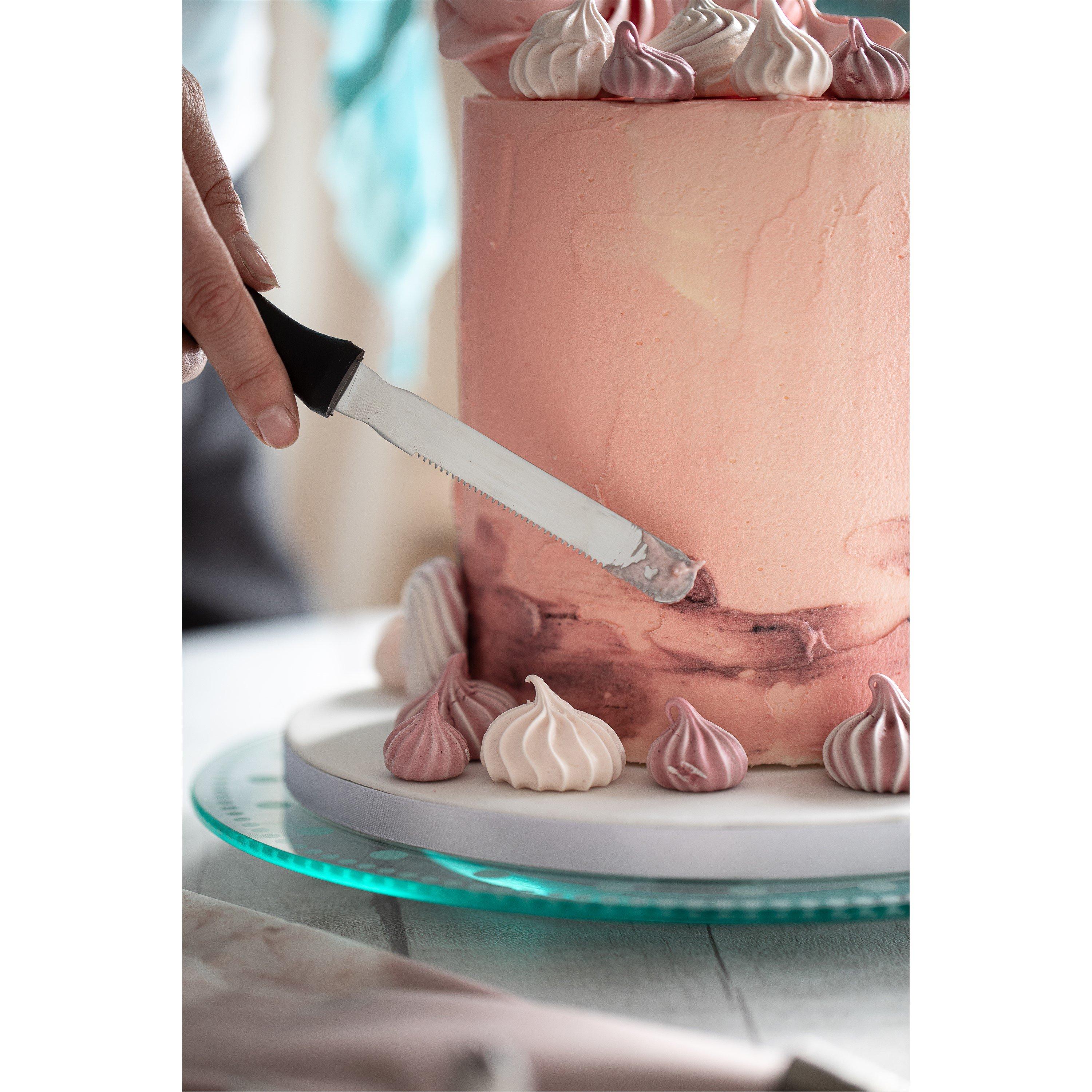 Transparent - KitchenCraft - Sweetly Does It Revolving Glass Cake Stand - 2