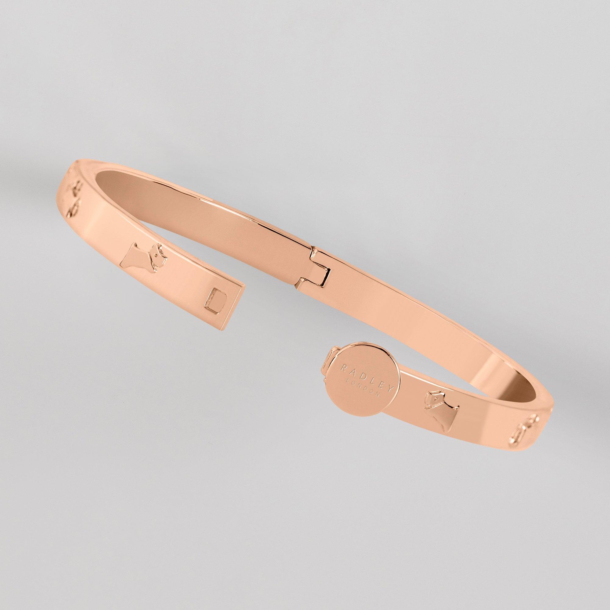 Rose Gold - Radley - Radley 18ct Rose Gold Plated Hinge Studded Bangle - 2