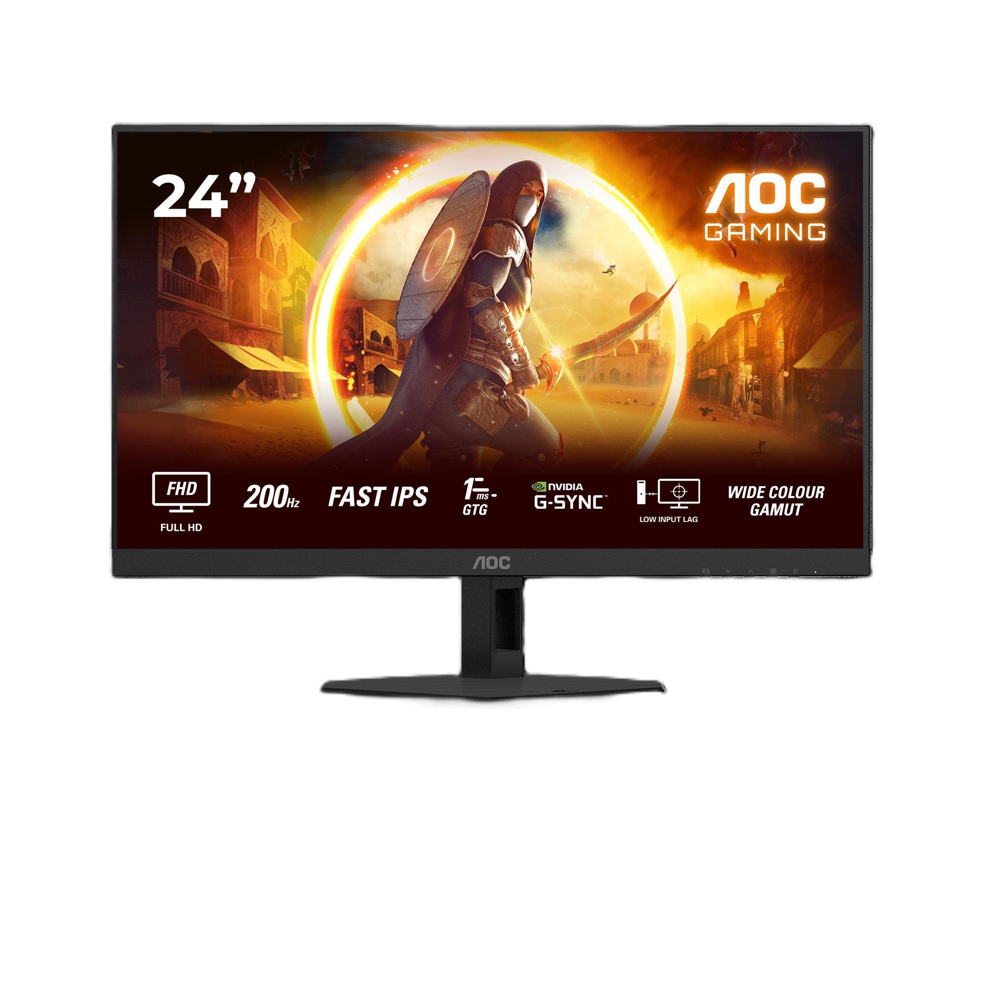 Black - AOC - 24G4HRE 24 Inch Fast IPS Monitor - 2