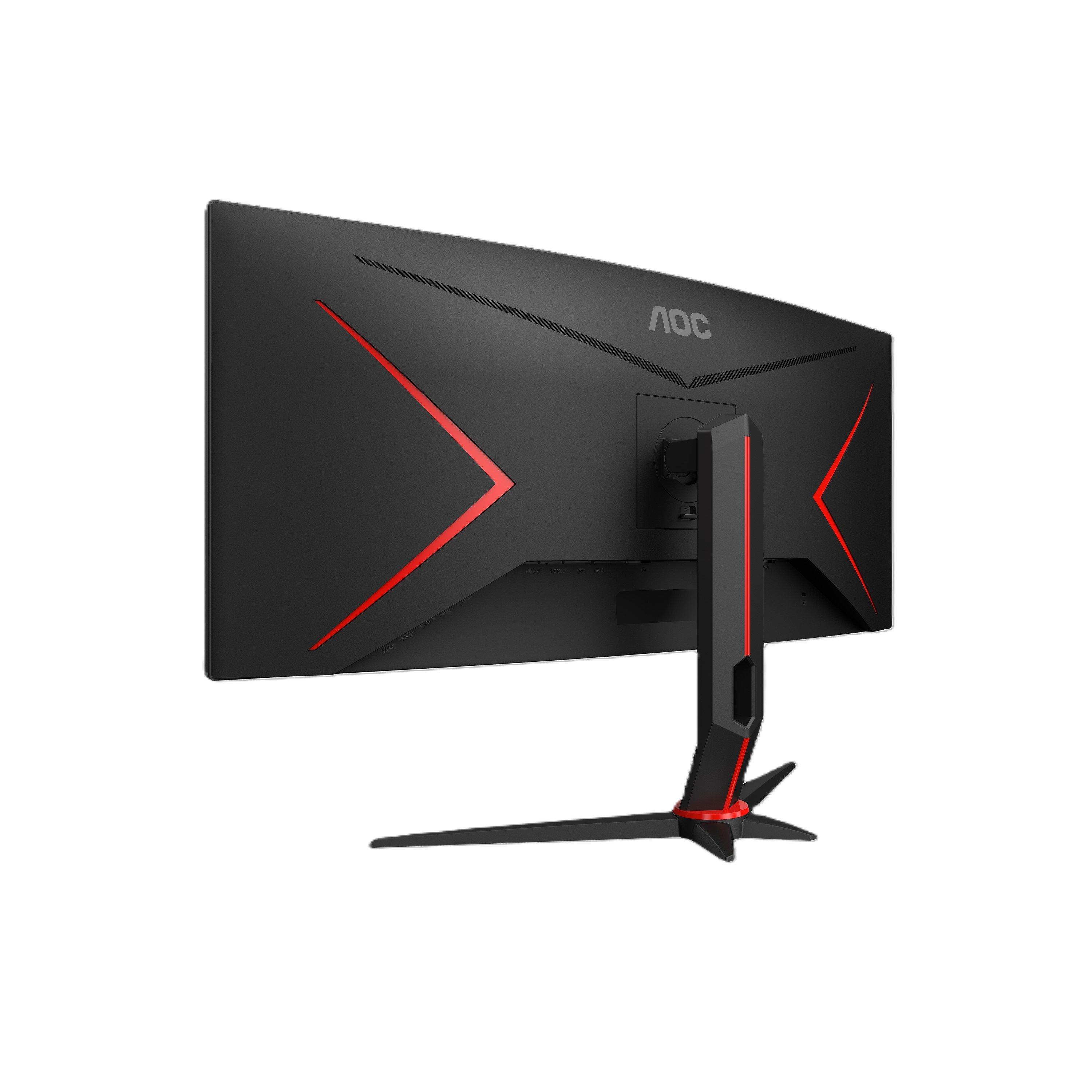 Black - AOC - CU34G2XP/BK 34 Inch Ultrawide 180Hz Curved Gaming Monitor - 8