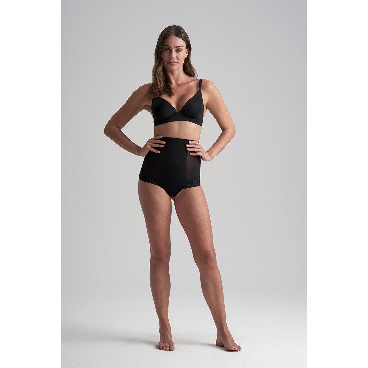 Bye Bra Women's Heavyweight Thong Shapewear - Black - 14 (L)