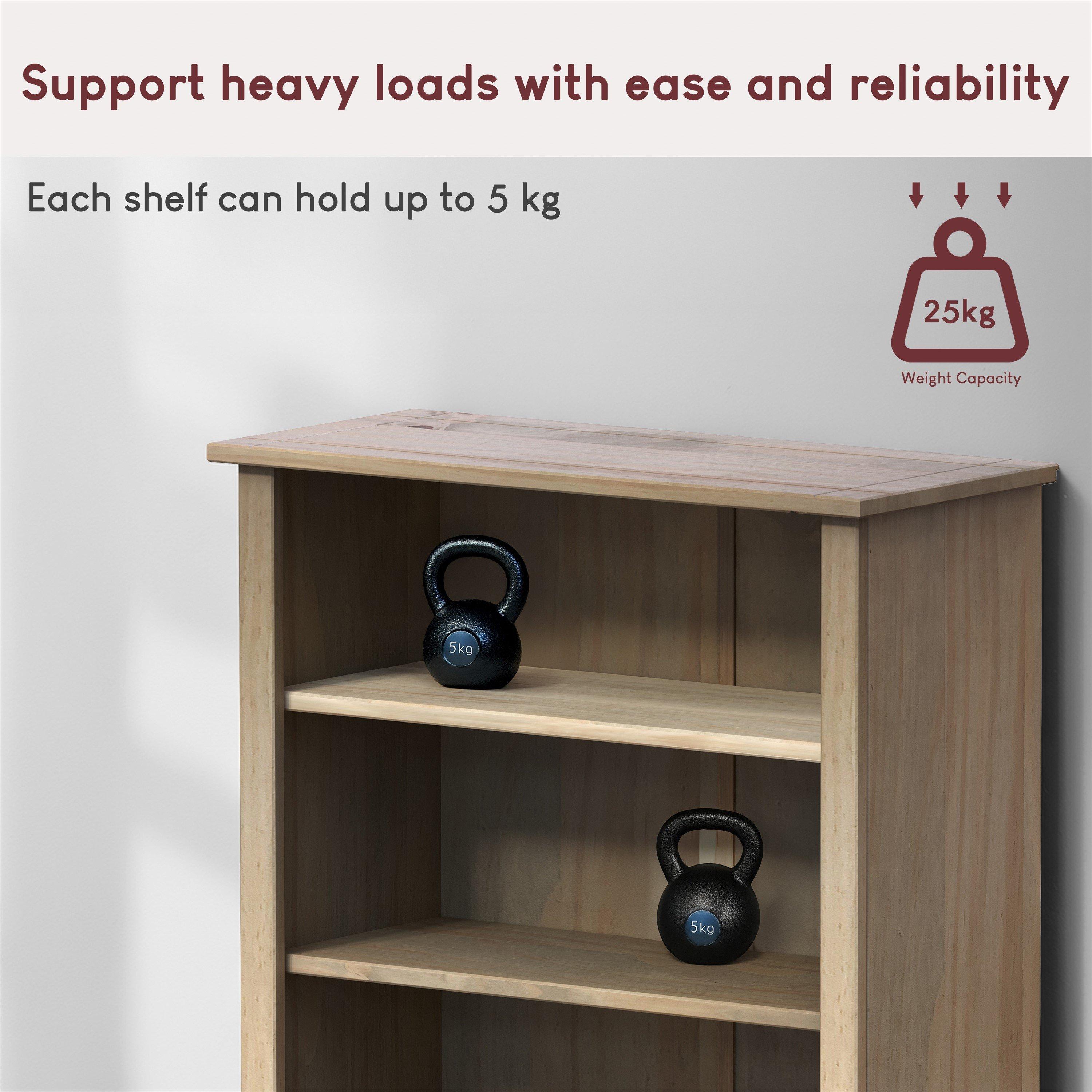 Pine - Lassic - Vida Designs Panama 1 Drawer Bookcase - 4