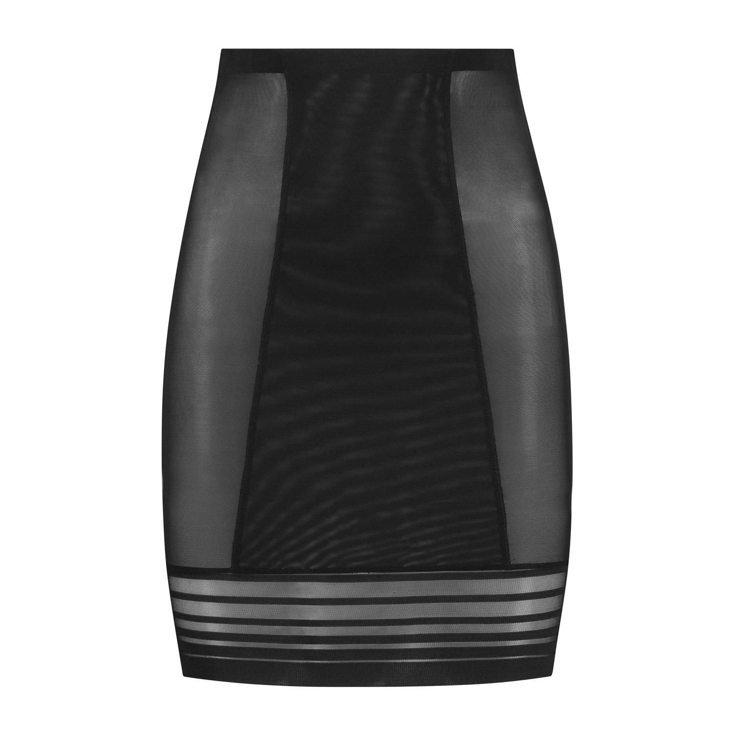 Black - Bye Bra - Women's Heavyweight Skirt Shapewear - 5