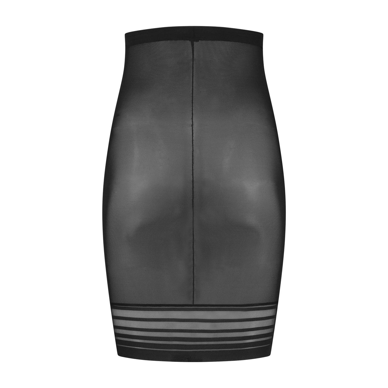 Black - Bye Bra - Women's Heavyweight Skirt Shapewear - 6