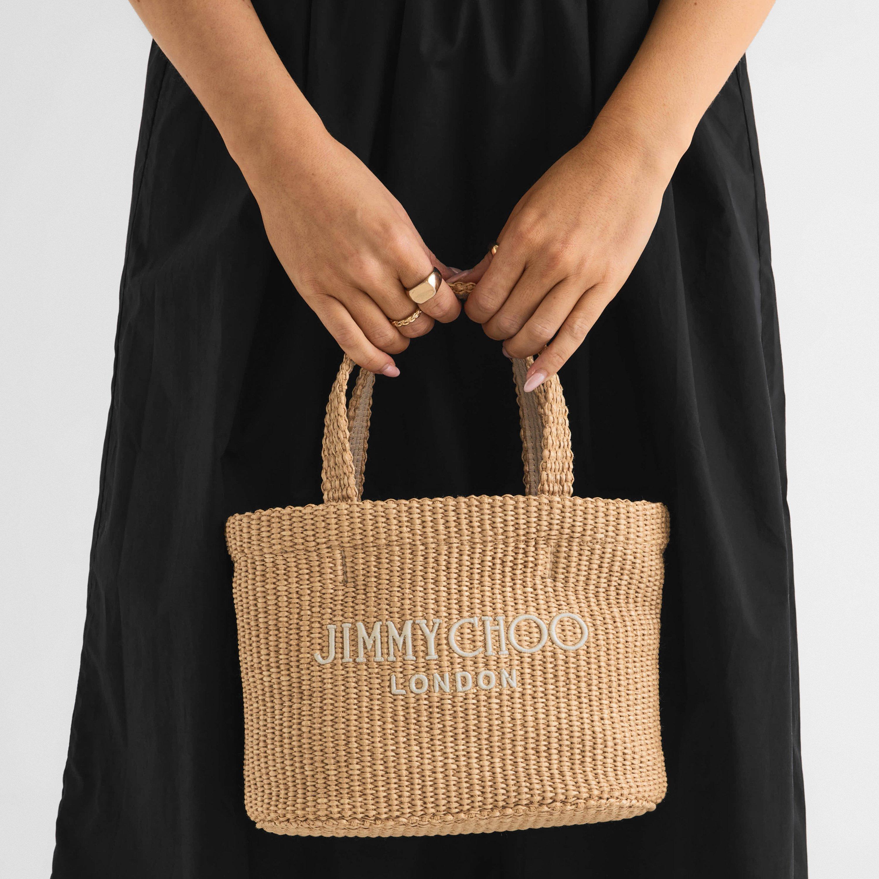 Natural/Latte - Jimmy Choo - Women's Straw Bag - 3