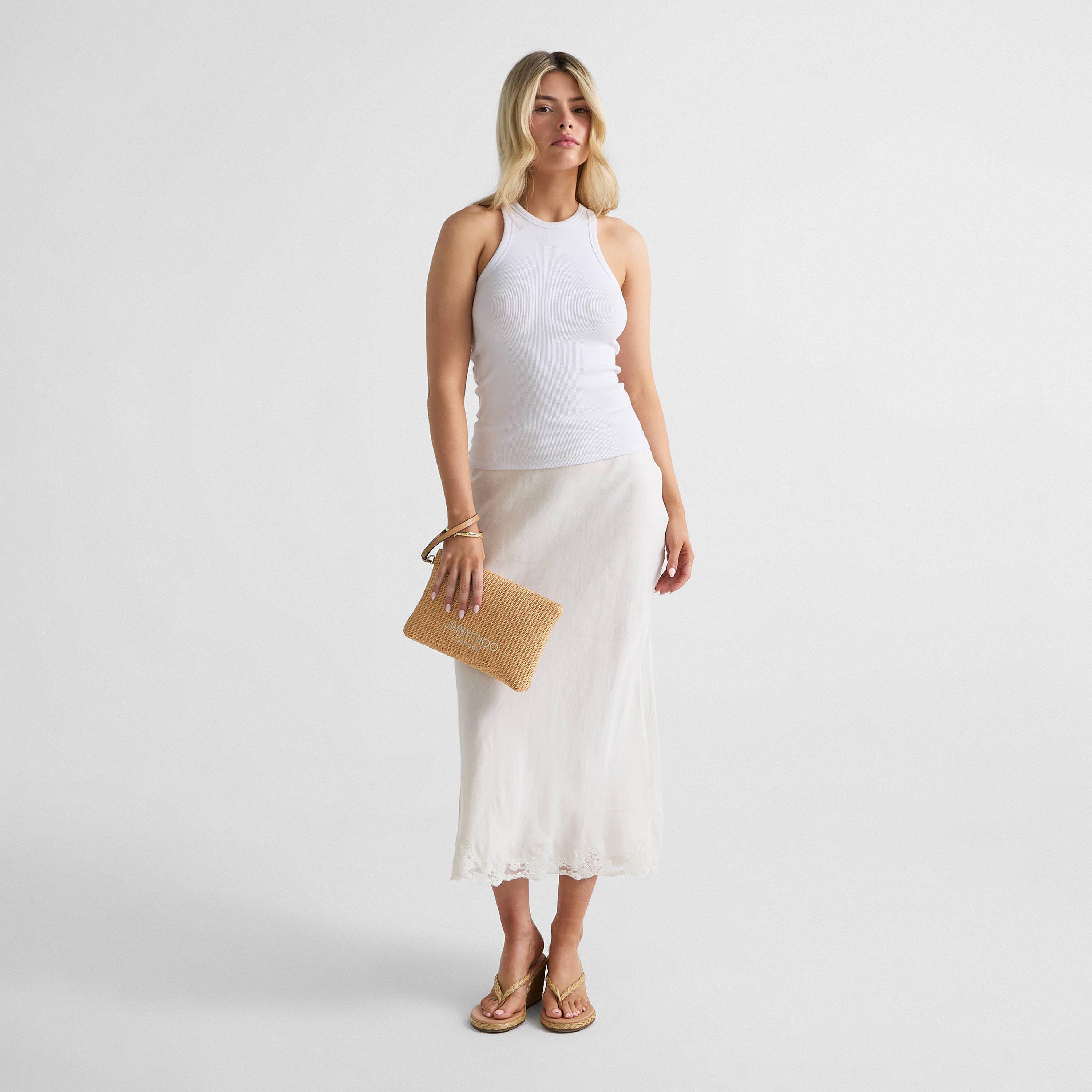 Natural/Latte - Jimmy Choo - Women's Clutch Bag - 6