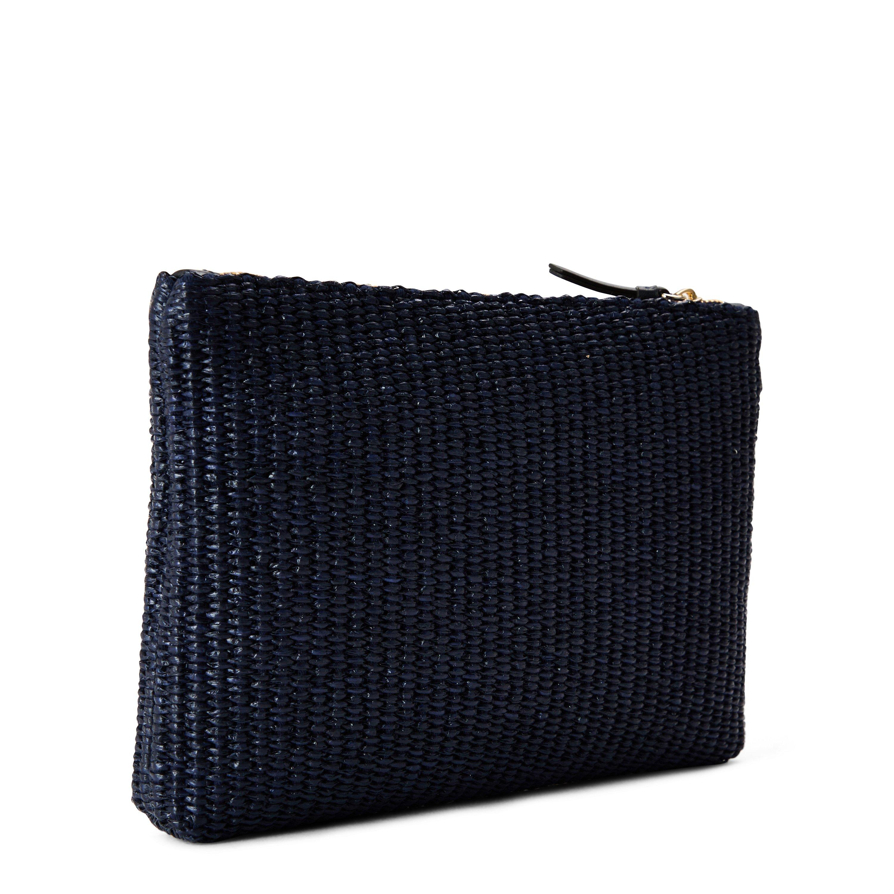 Marine/Ecru - Jimmy Choo - Women's Clutch Bag - 2