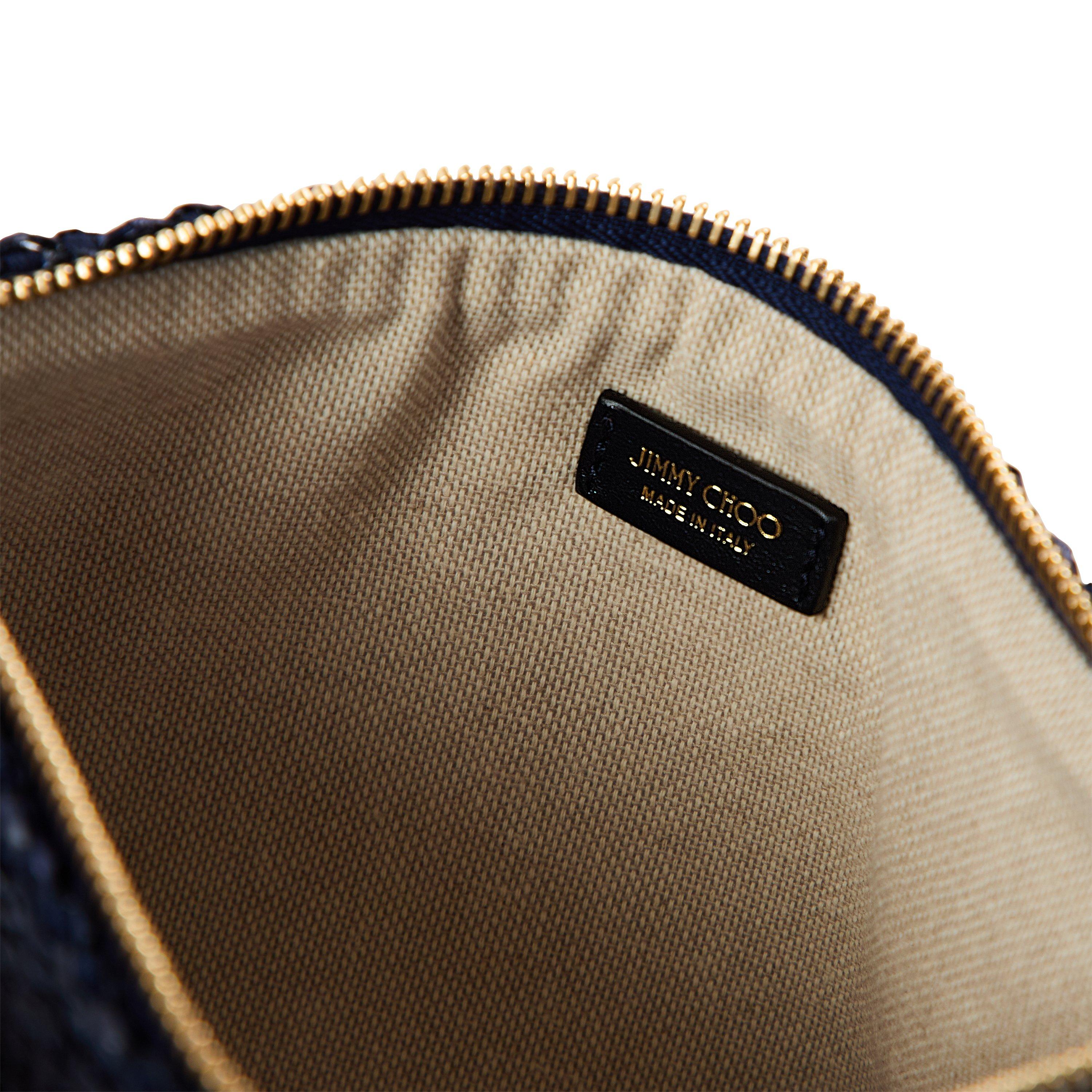 Marine/Ecru - Jimmy Choo - Women's Clutch Bag - 5