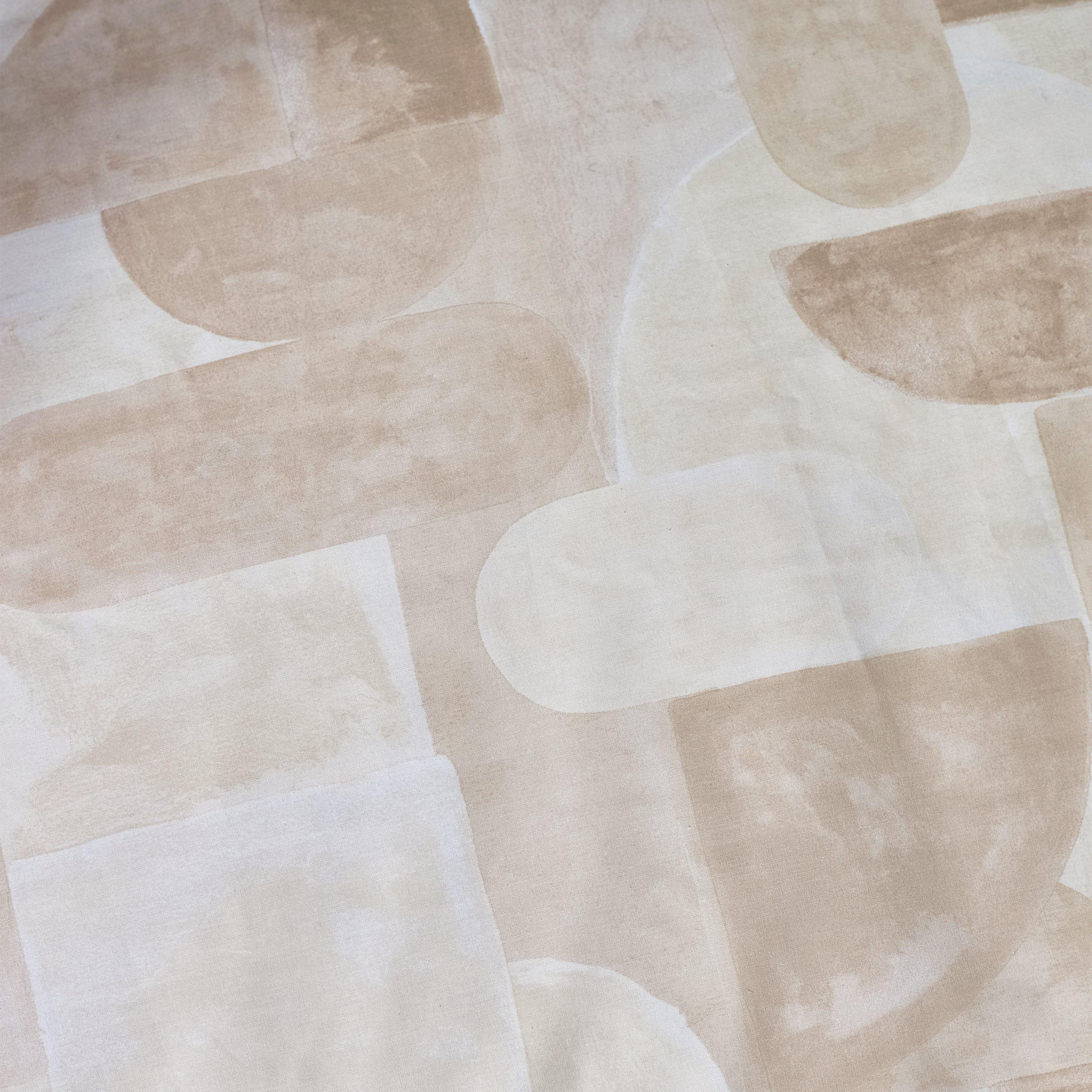 Natural - Catherine Lansfield - Sloane Geo Reversible Duvet Cover Set - 4