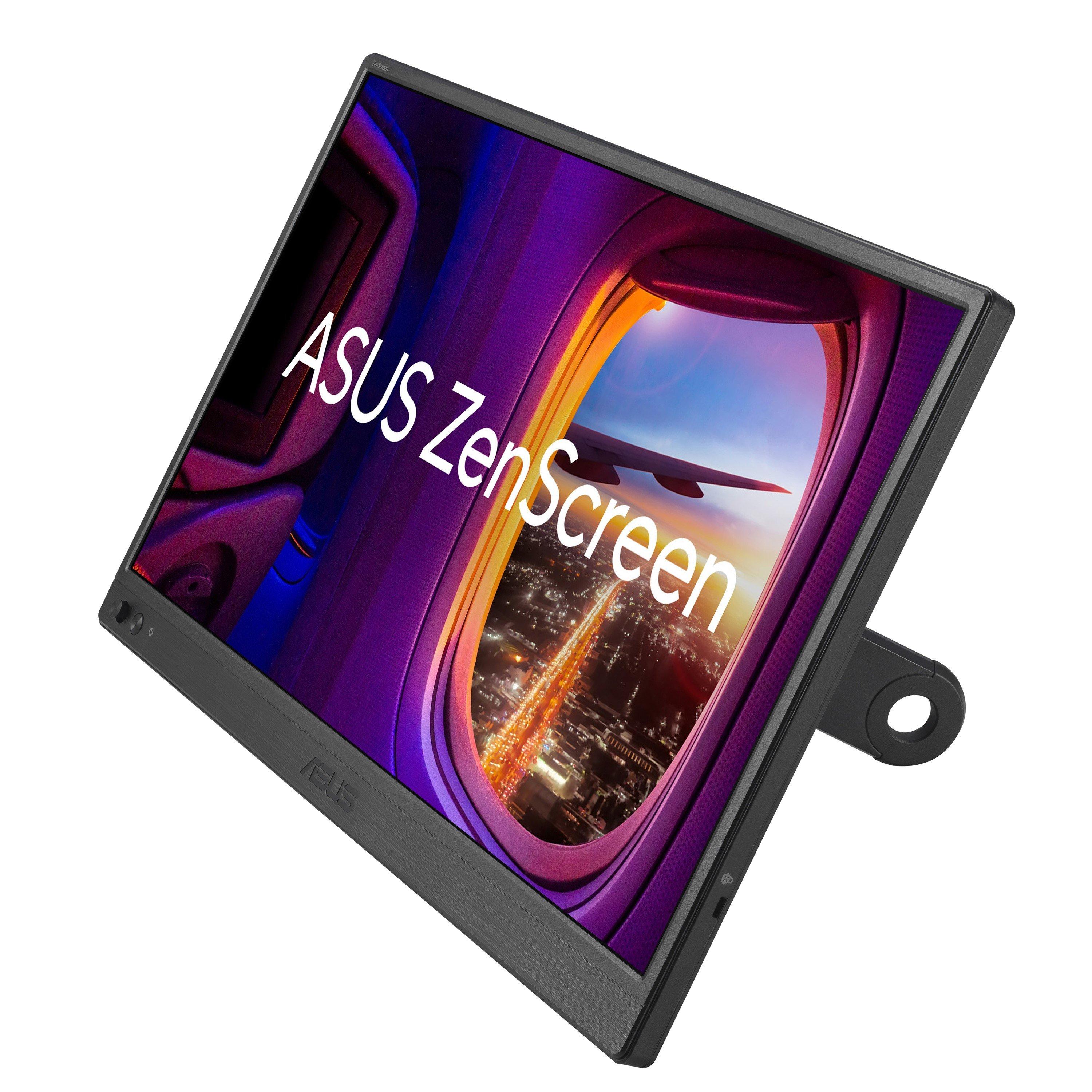Black - ASUS - ZenScreen MB169CK 15.6 inch Portable USB FHD Monitor - 10