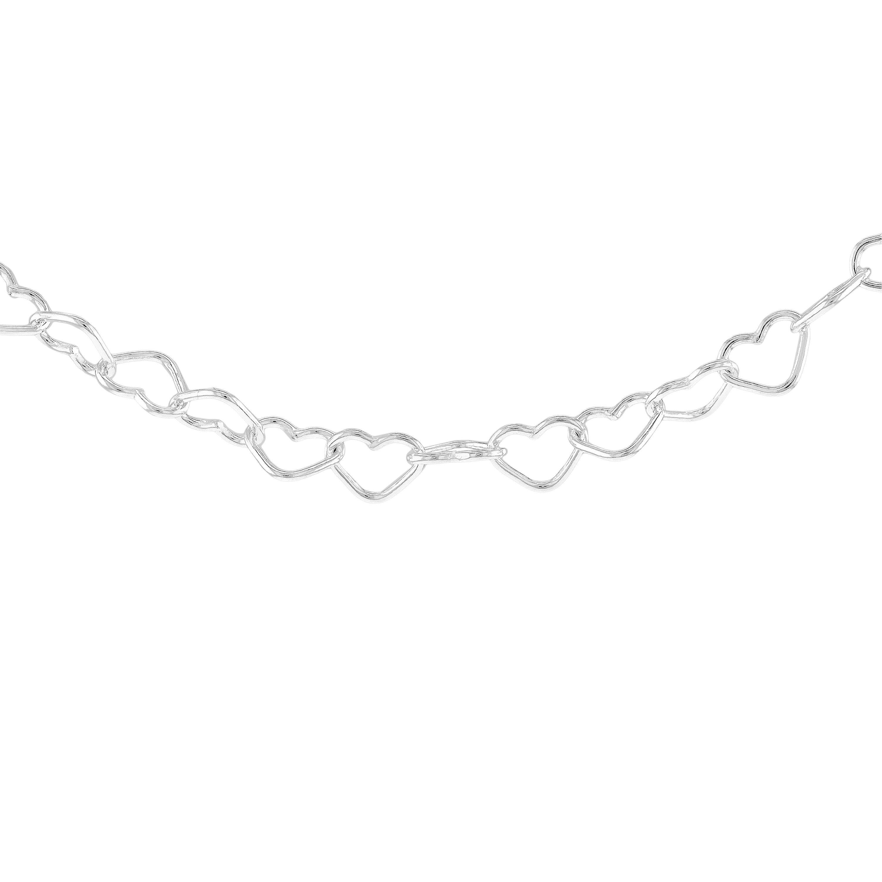Sterling Silver - Be You - Sterling Silver Open Heart-Link Chain - 1