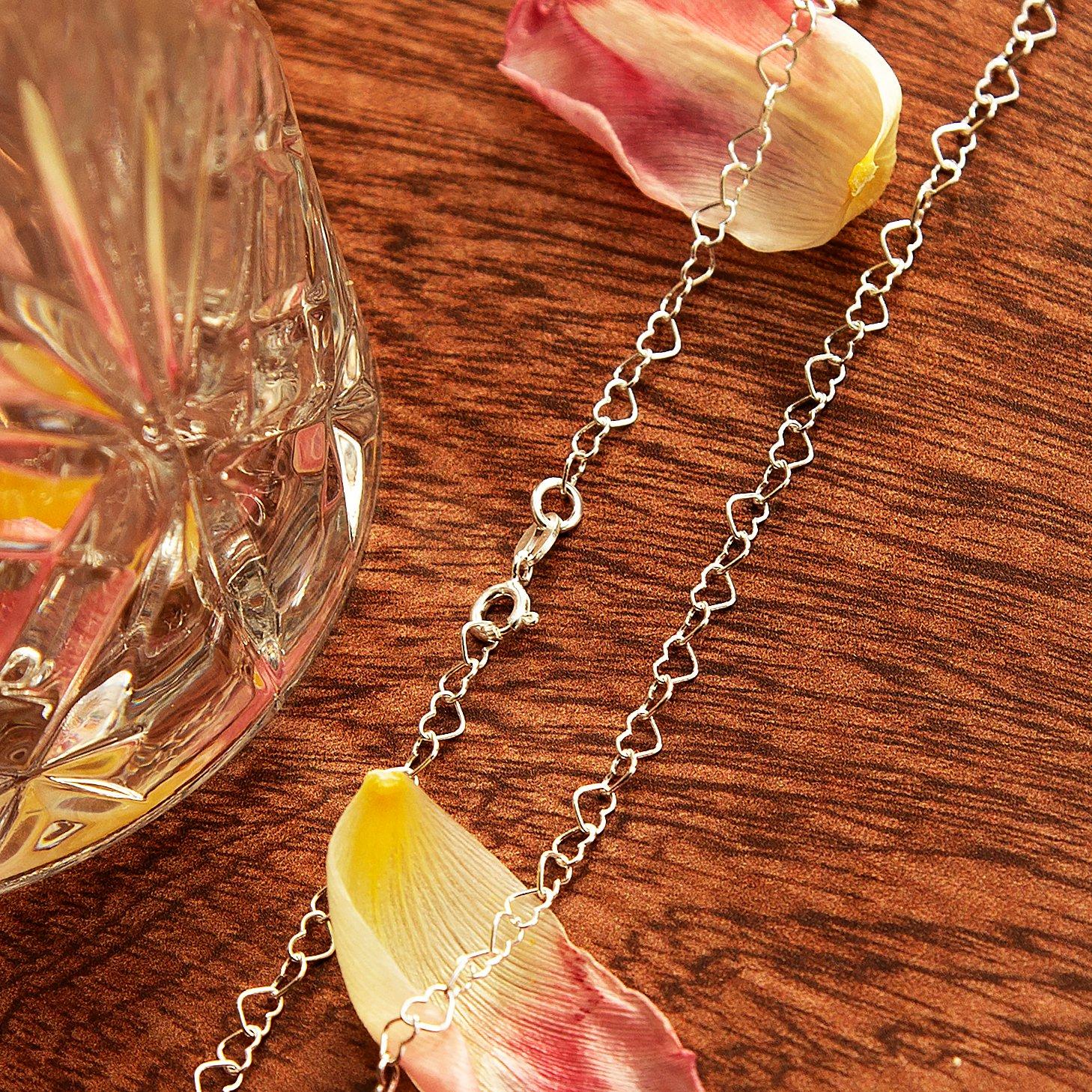 Sterling Silver - Be You - Sterling Silver Open Heart-Link Chain - 3