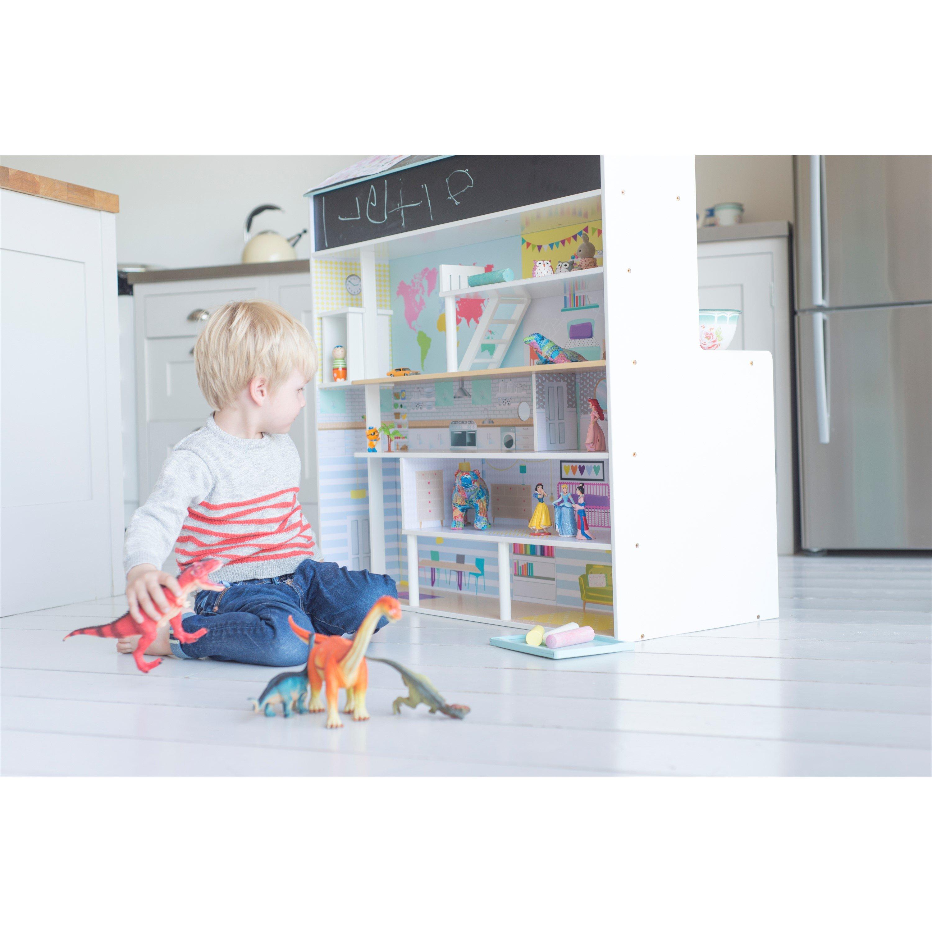 Multi - Plum Play - Peppermint Townhouse 2-in-1 Wooden Kitchen & Dolls House - 4