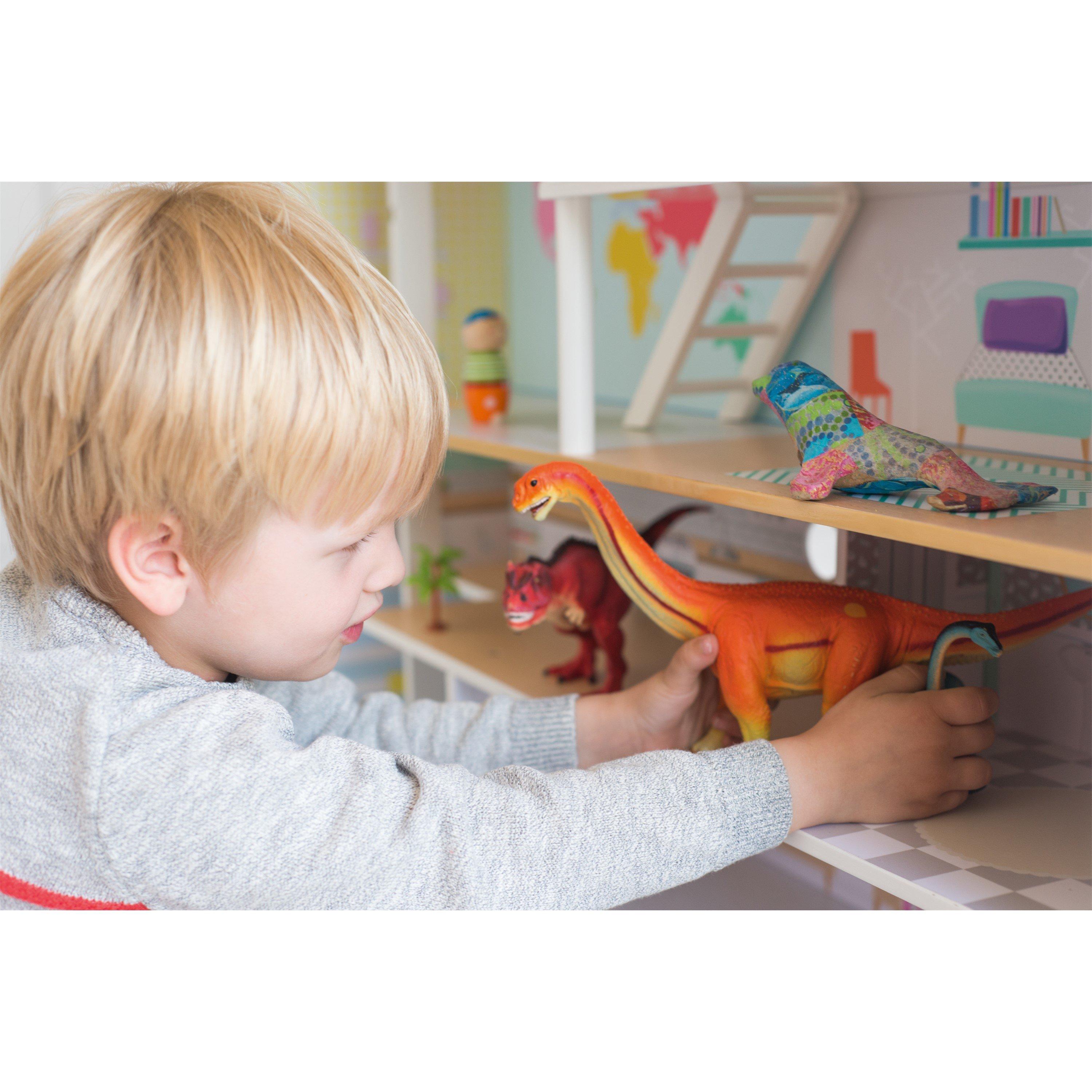 Multi - Plum Play - Peppermint Townhouse 2-in-1 Wooden Kitchen & Dolls House - 7