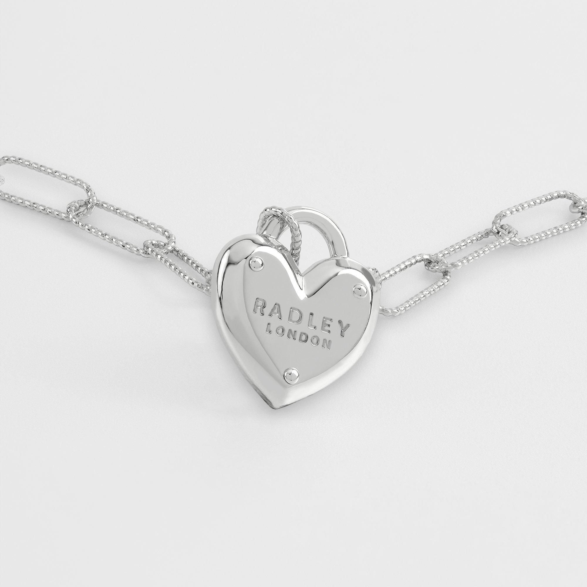 Silver - Radley - Radley Silver Plated Heart Padlock Charm Necklace - 3