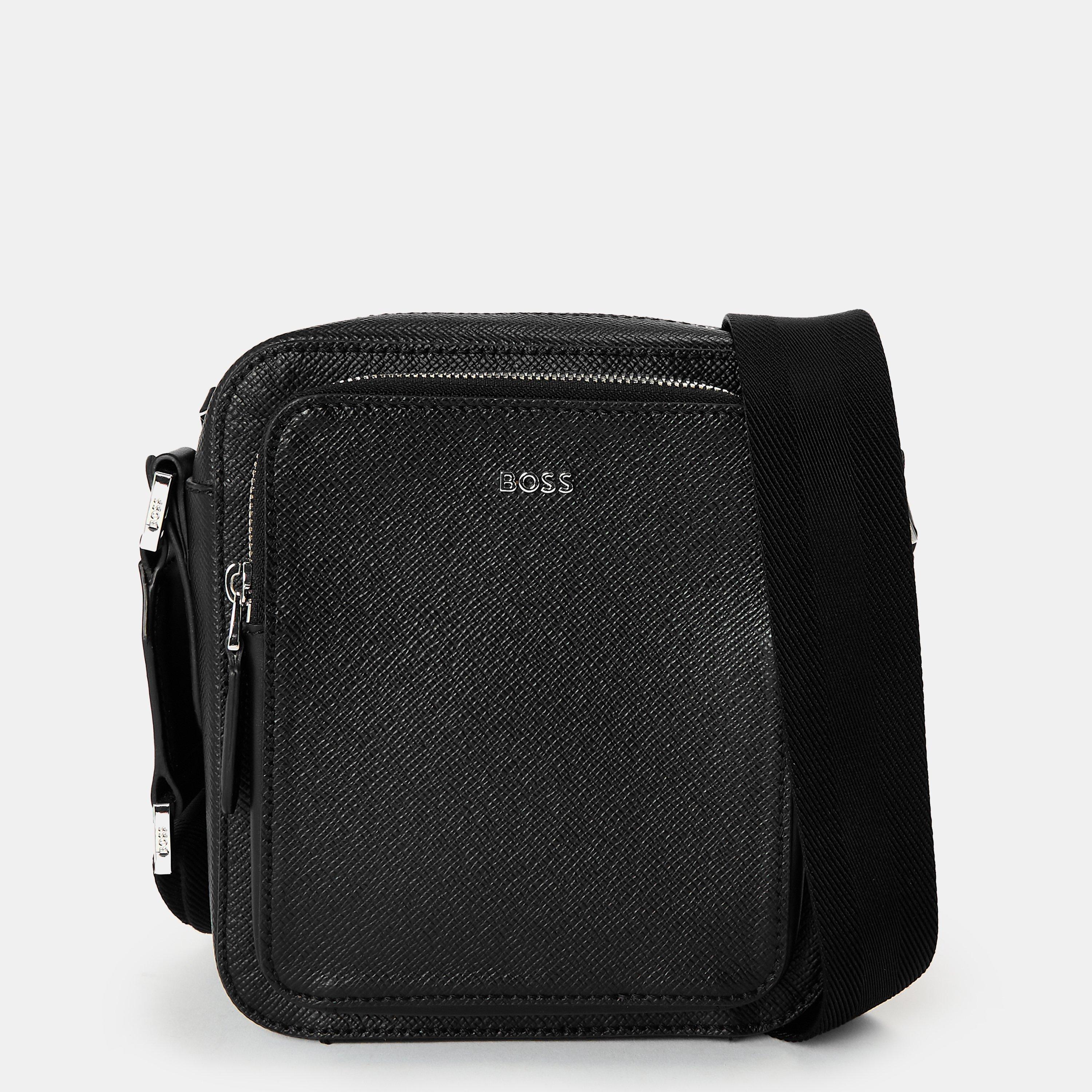 Black - Boss - Men's Moon Ns Zippck Shoulder Bag - 1
