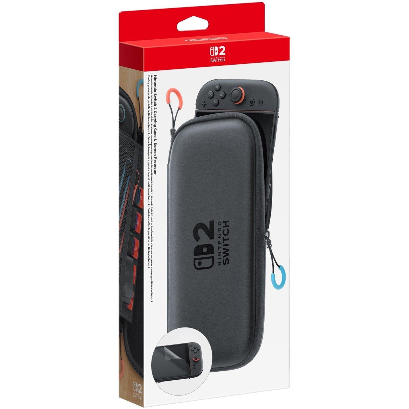 Black - Nintendo - Switch 2 Carrying Case & Screen Protector - 1