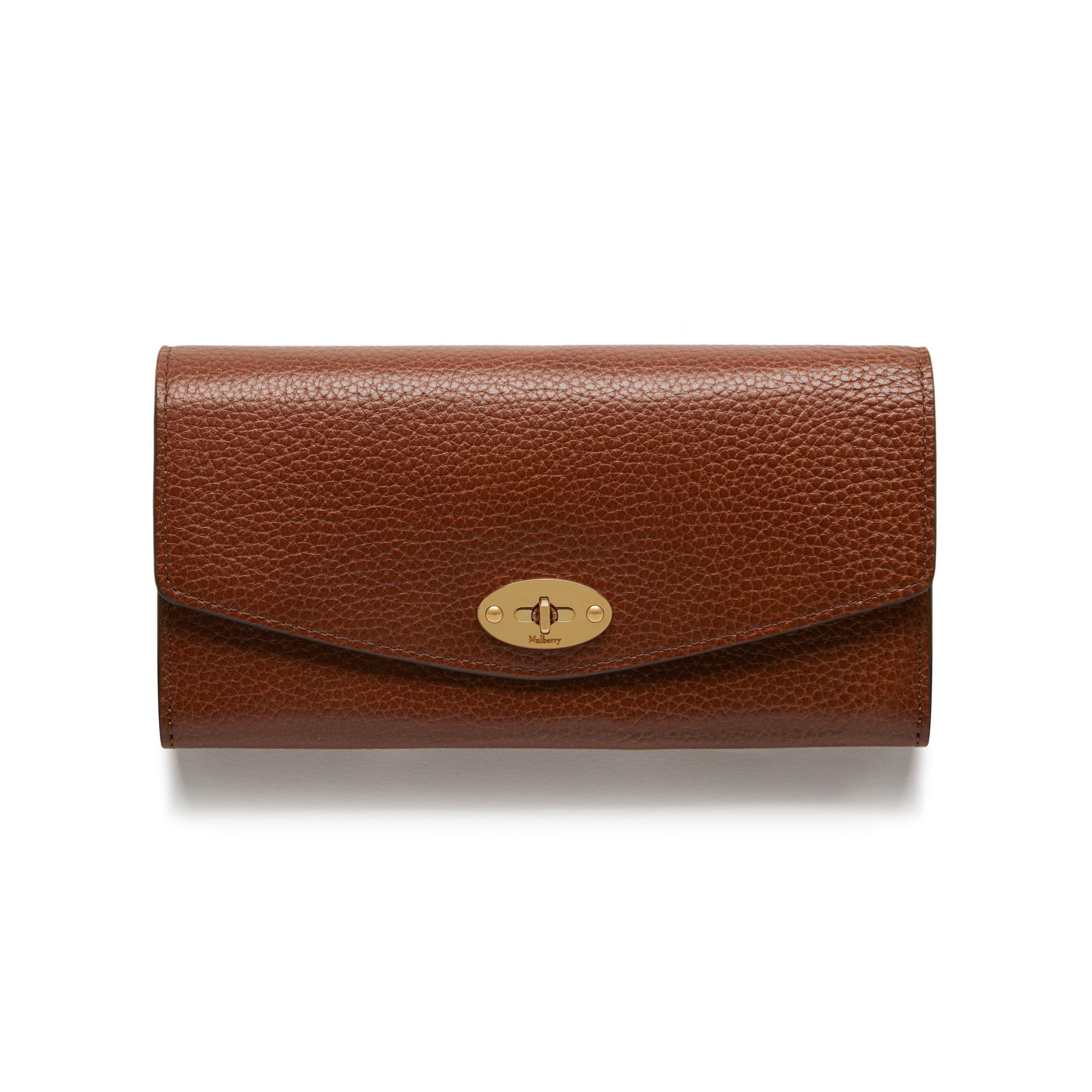 Mulberry Darley Wallet Small Classic Grain - Oak SCG
