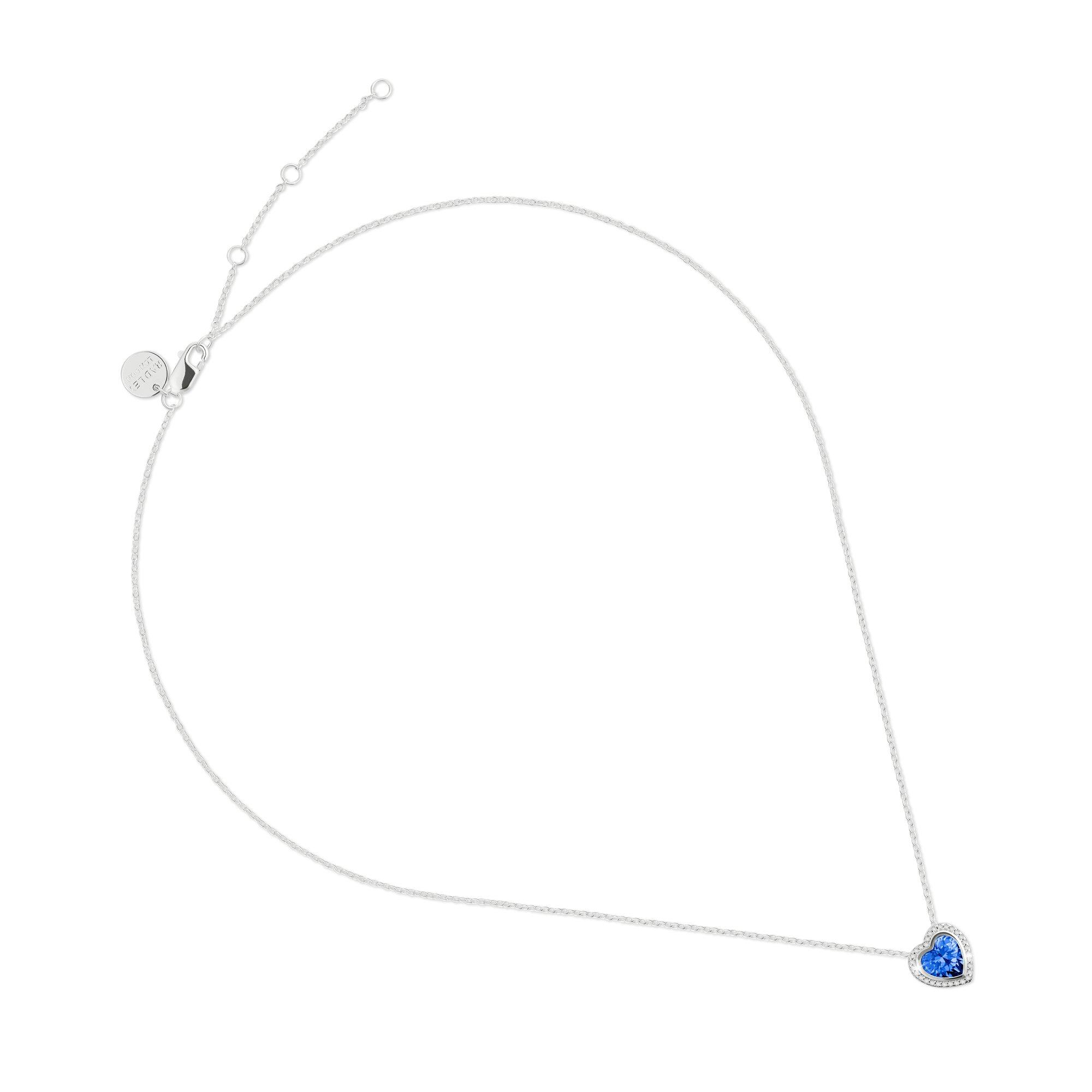 Silver - Radley - Radley Sterling Silver Blue Stone Heart Necklace - 2