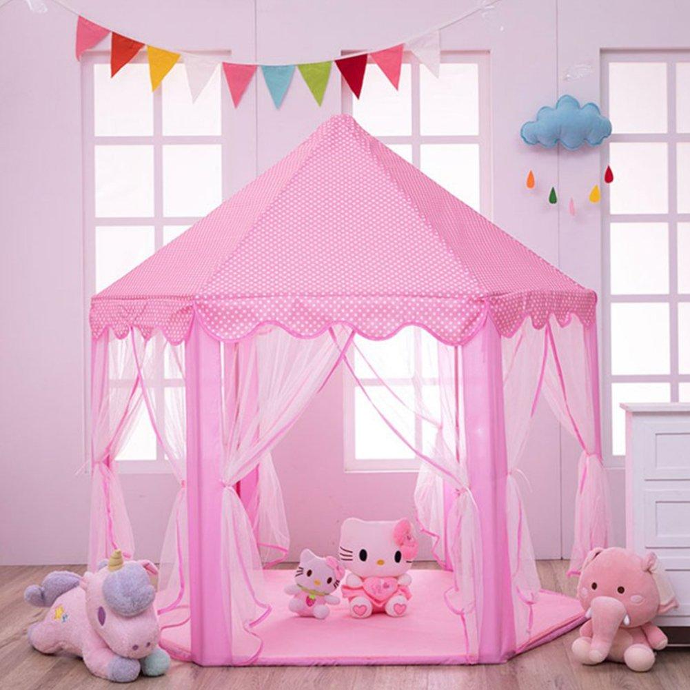 Pink - KIDKID - Kids Castle Play Tent - 2