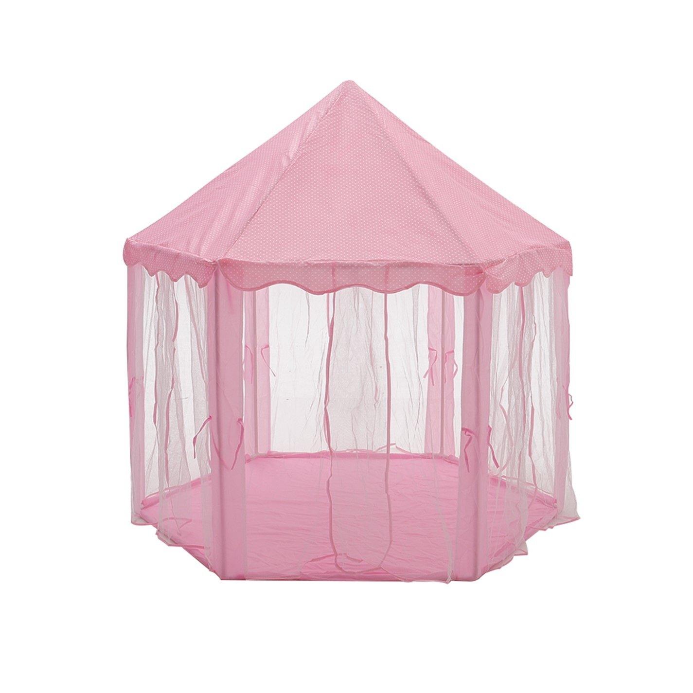 Pink - KIDKID - Kids Castle Play Tent - 8