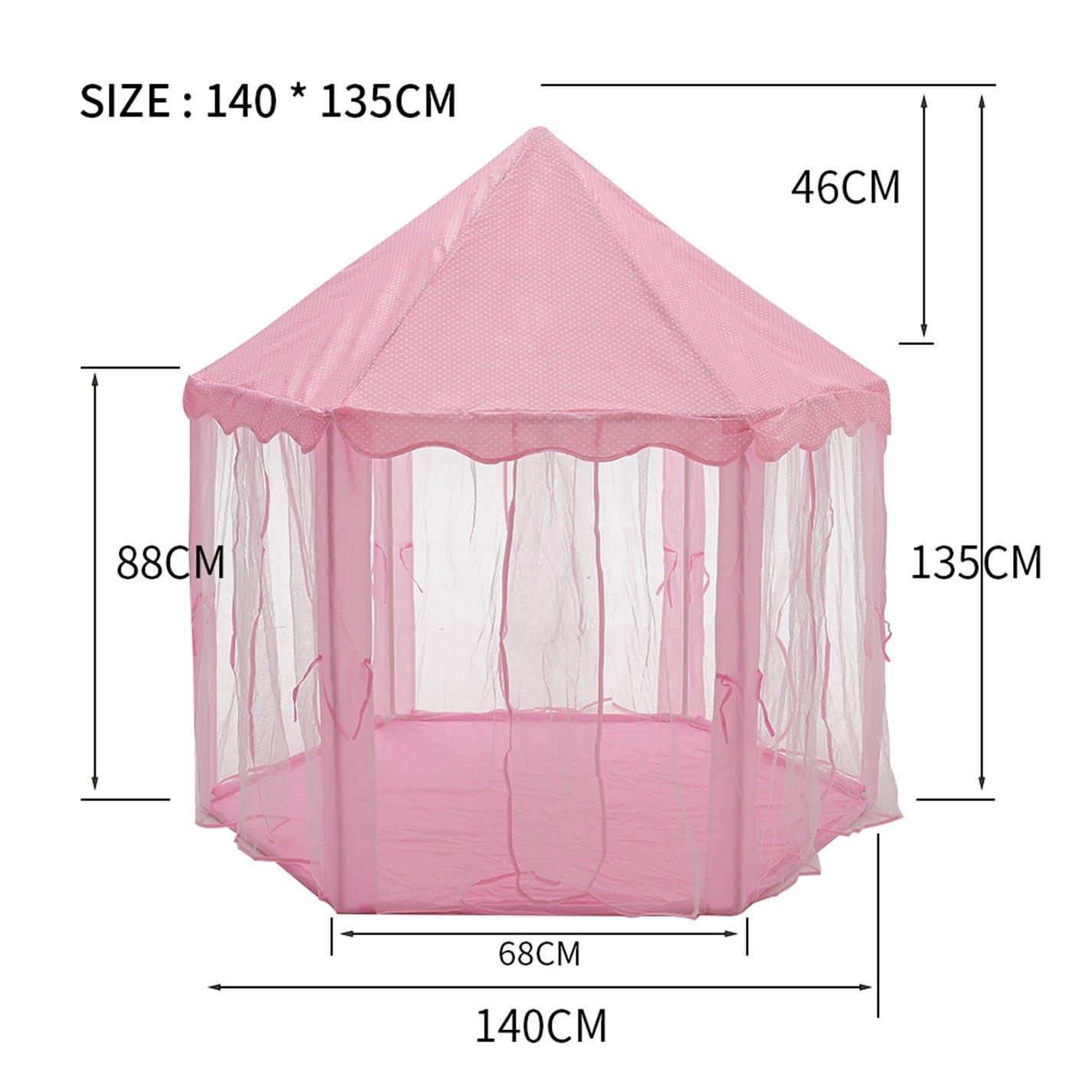 Pink - KIDKID - Kids Castle Play Tent - 10
